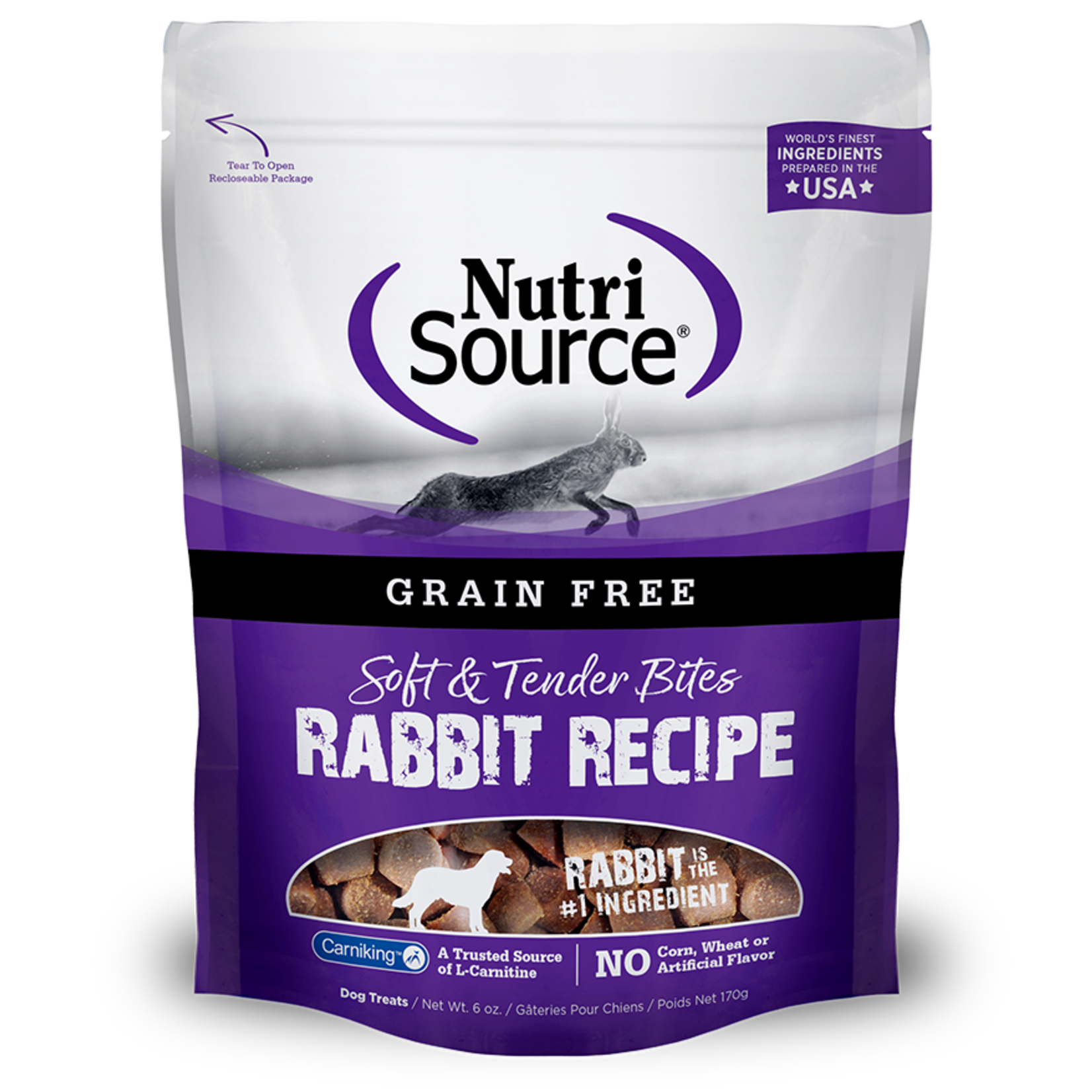 NutriSource NutriSource Dog Treats Rabbit Bites 6oz Grain Free