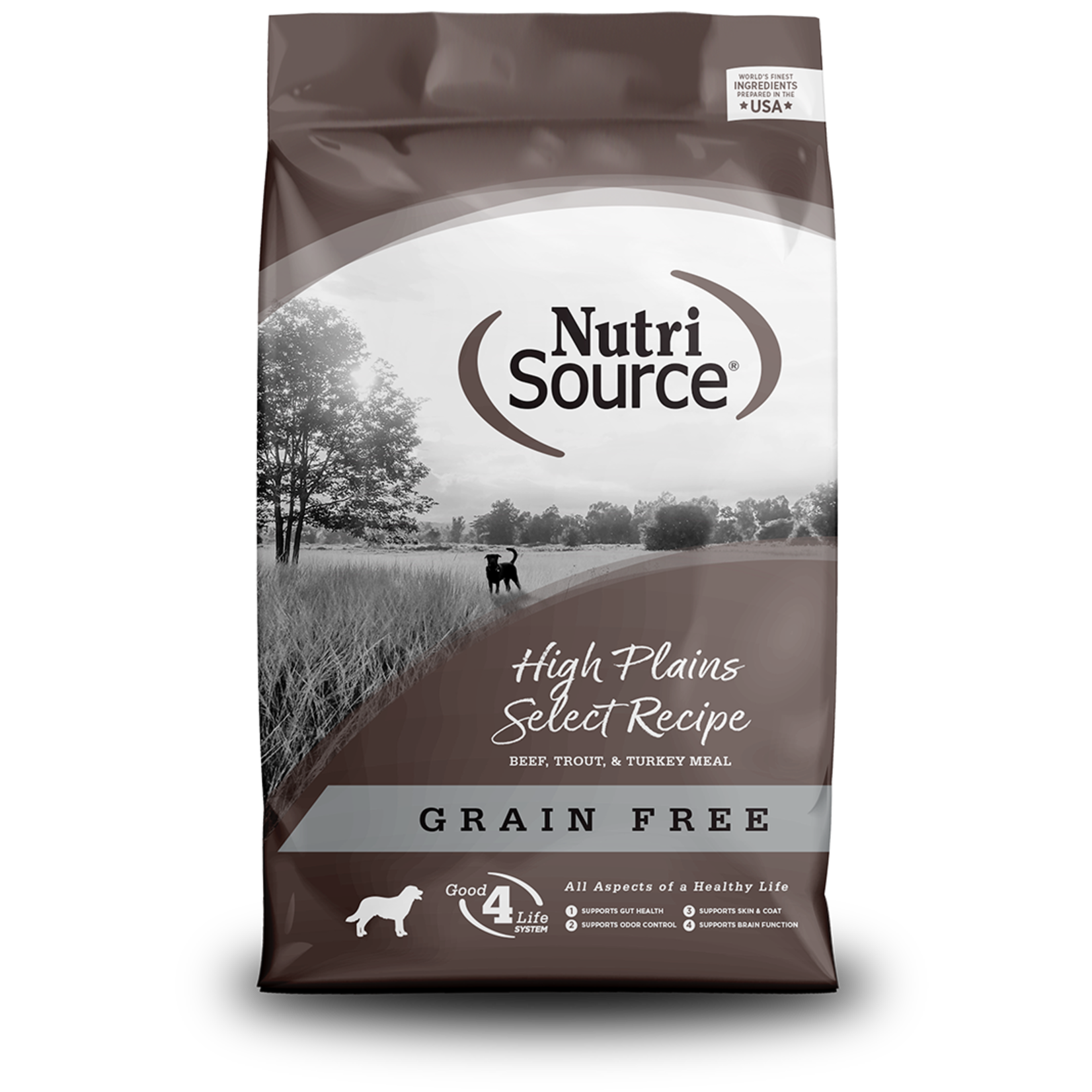 NutriSource NutriSource Dry Dog Food High Plains Select Recipe Beef, Trout, & Turkey Meal Grain Free