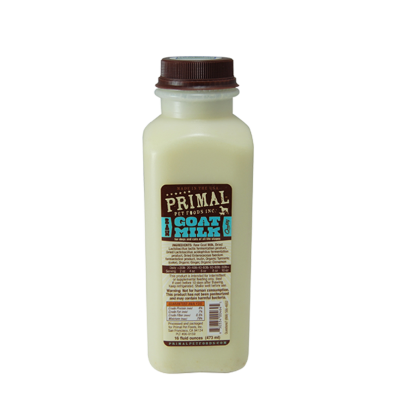 Primal Primal Frozen Raw Goat Milk for Cats and Dogs