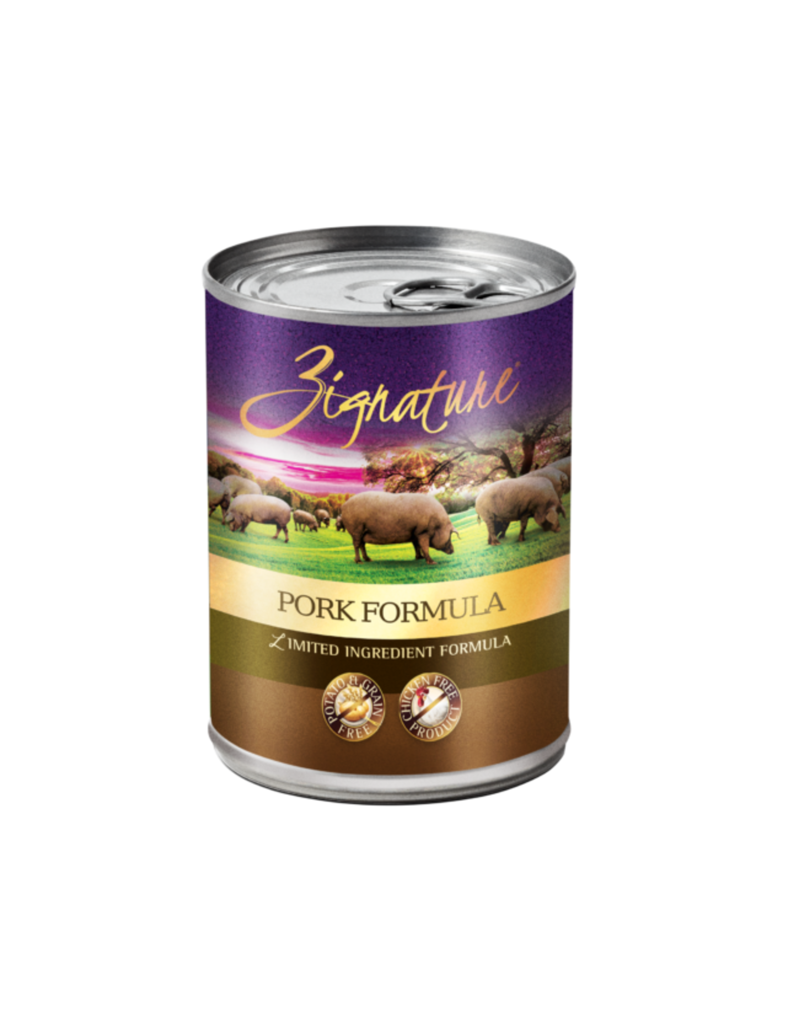 zignature dog food pork