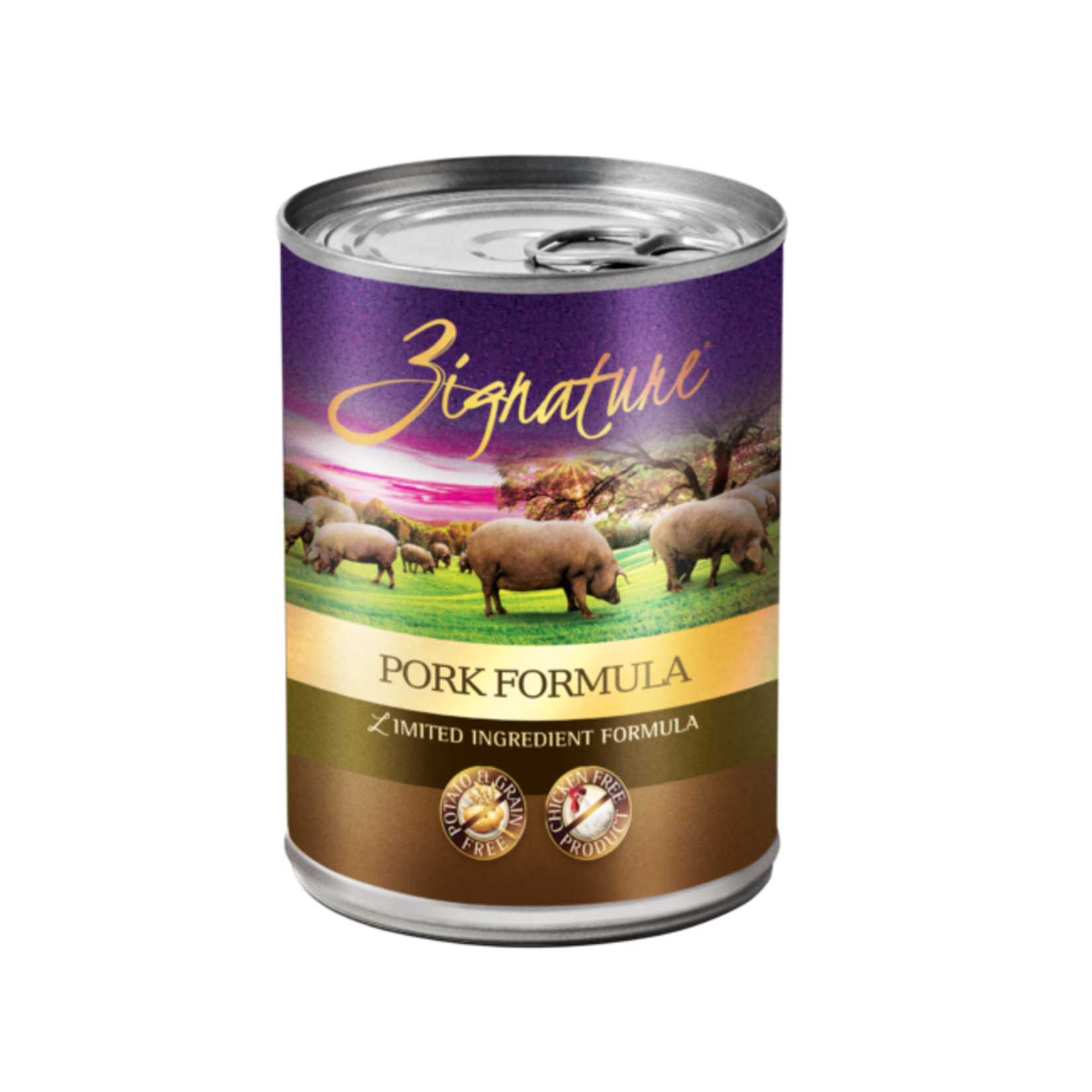 Zignature Zignature Wet Dog Food Pork Formula 13oz Limited Ingredient Formula Grain Free