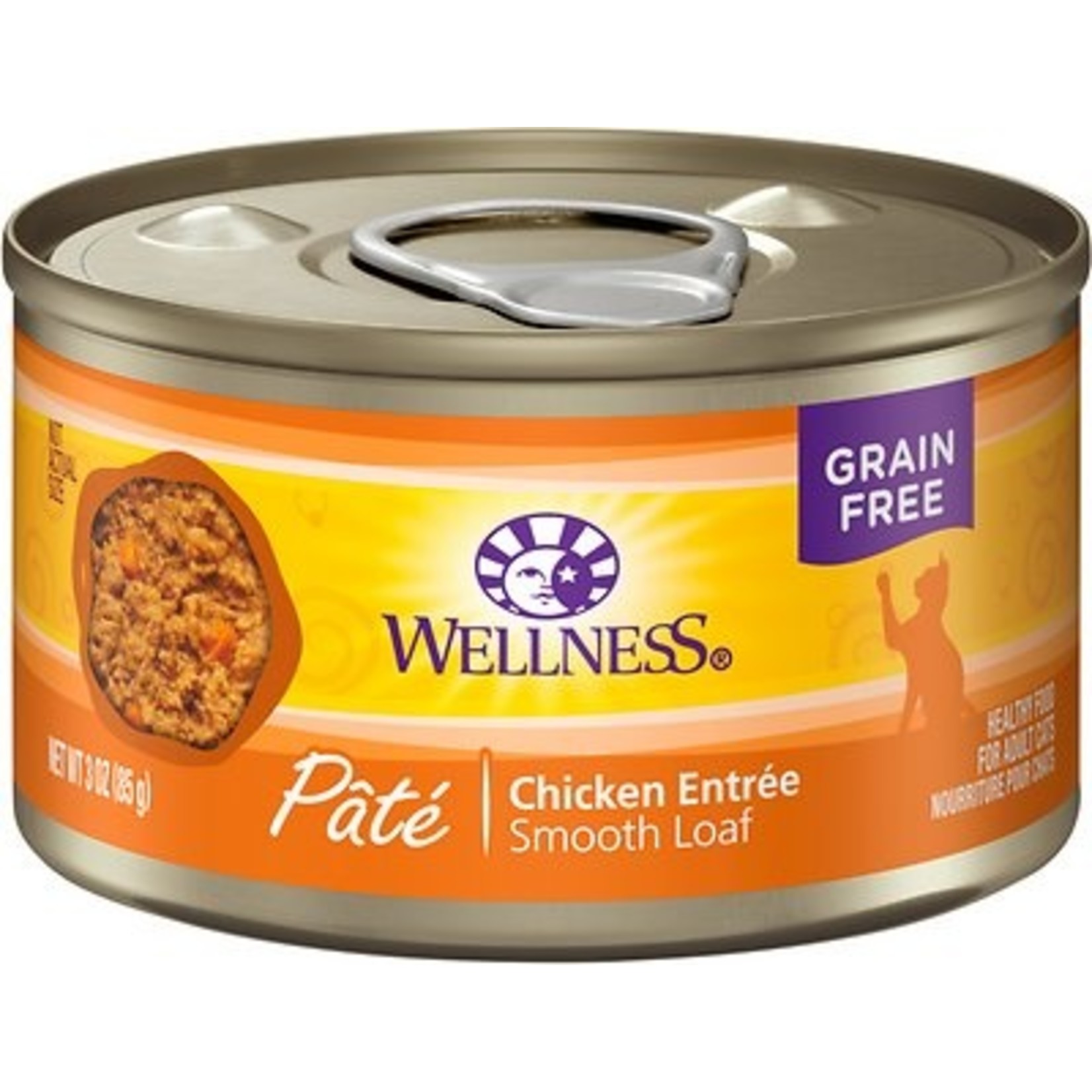Wellness Wellness Wet Cat Food Complete Health Pate Chicken Entree 3oz Can Grain Free