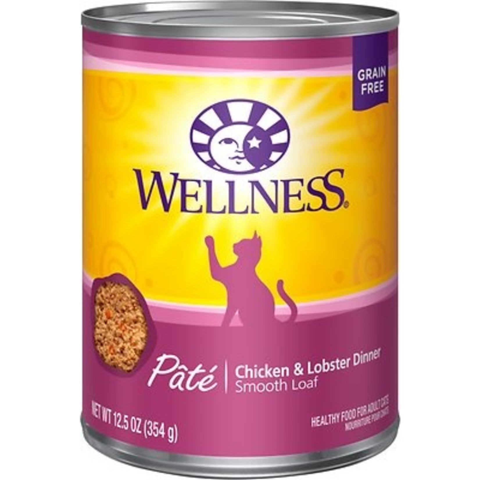 Wellness Wellness Wet Cat Food Complete Health Pate Chicken & Lobster Dinner 12oz Can Grain Free