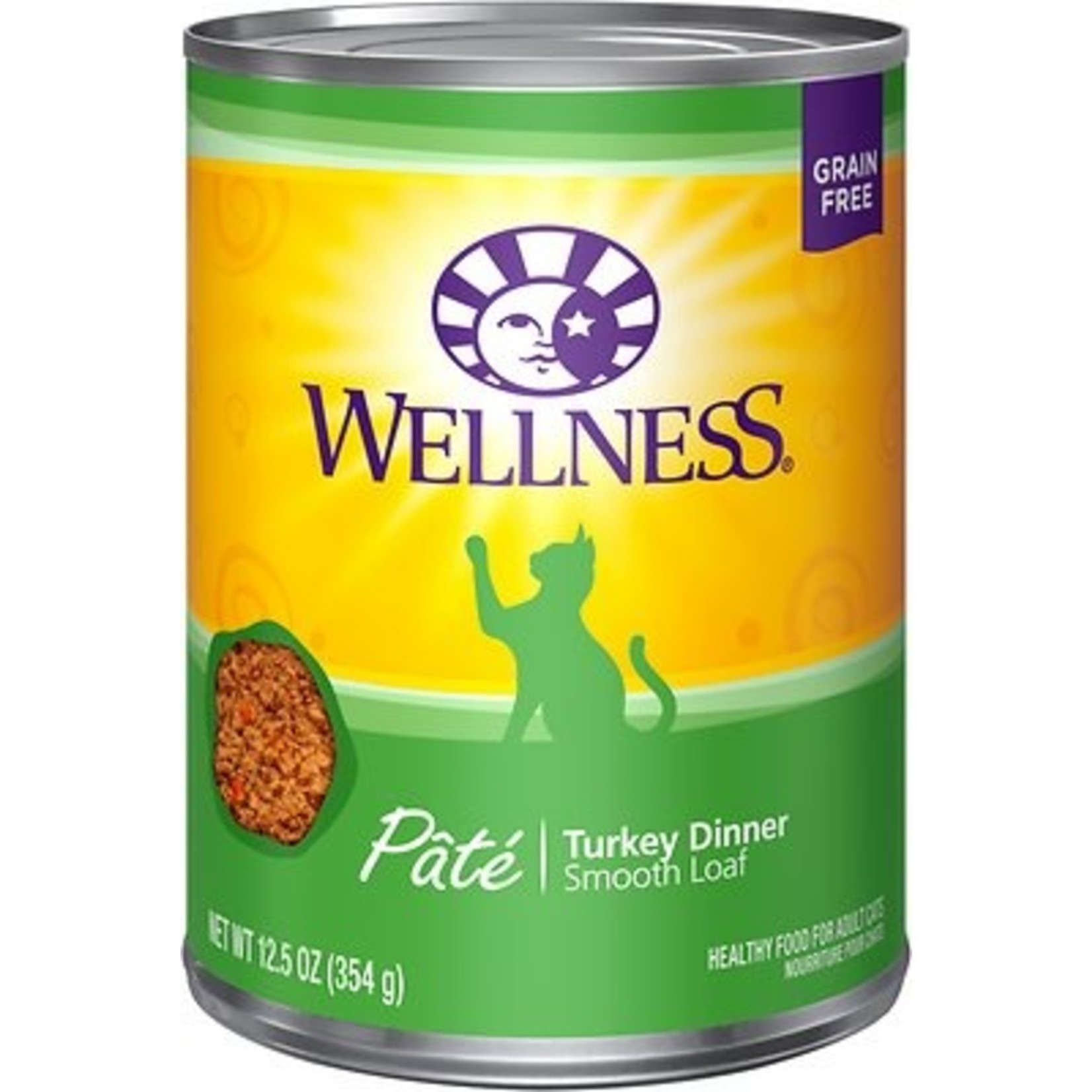 Wellness Wellness Wet Cat Food Complete Health Pate Turkey Dinner 12oz Can Grain Free
