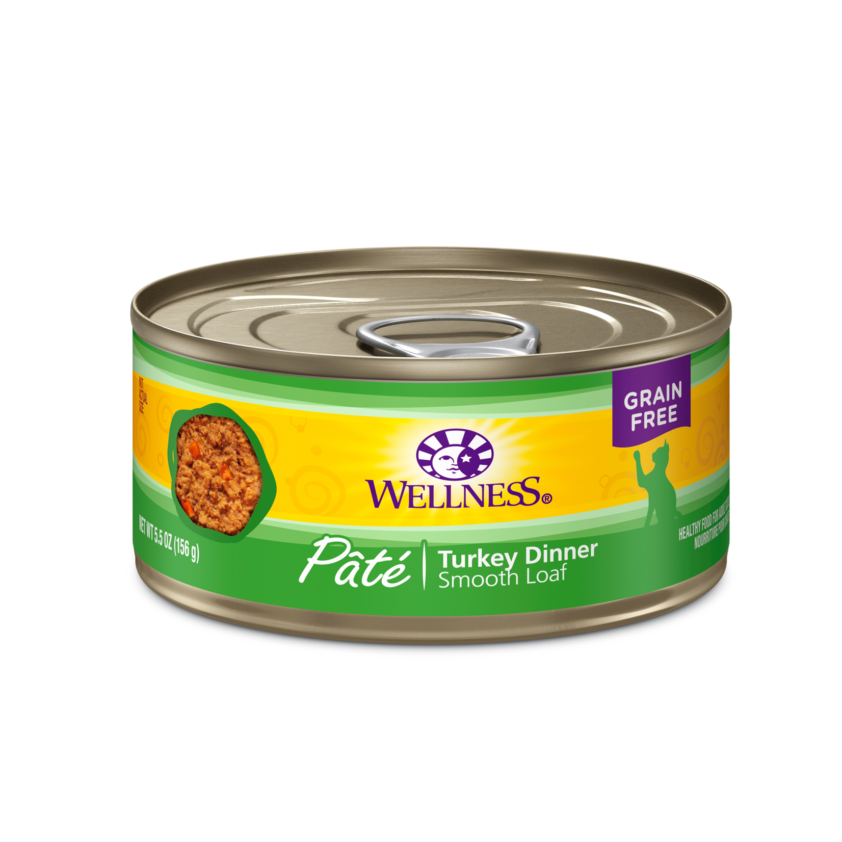 Wellness Wellness Wet Cat Food Complete Health Pate Turkey Dinner 5.5oz Can Grain Free