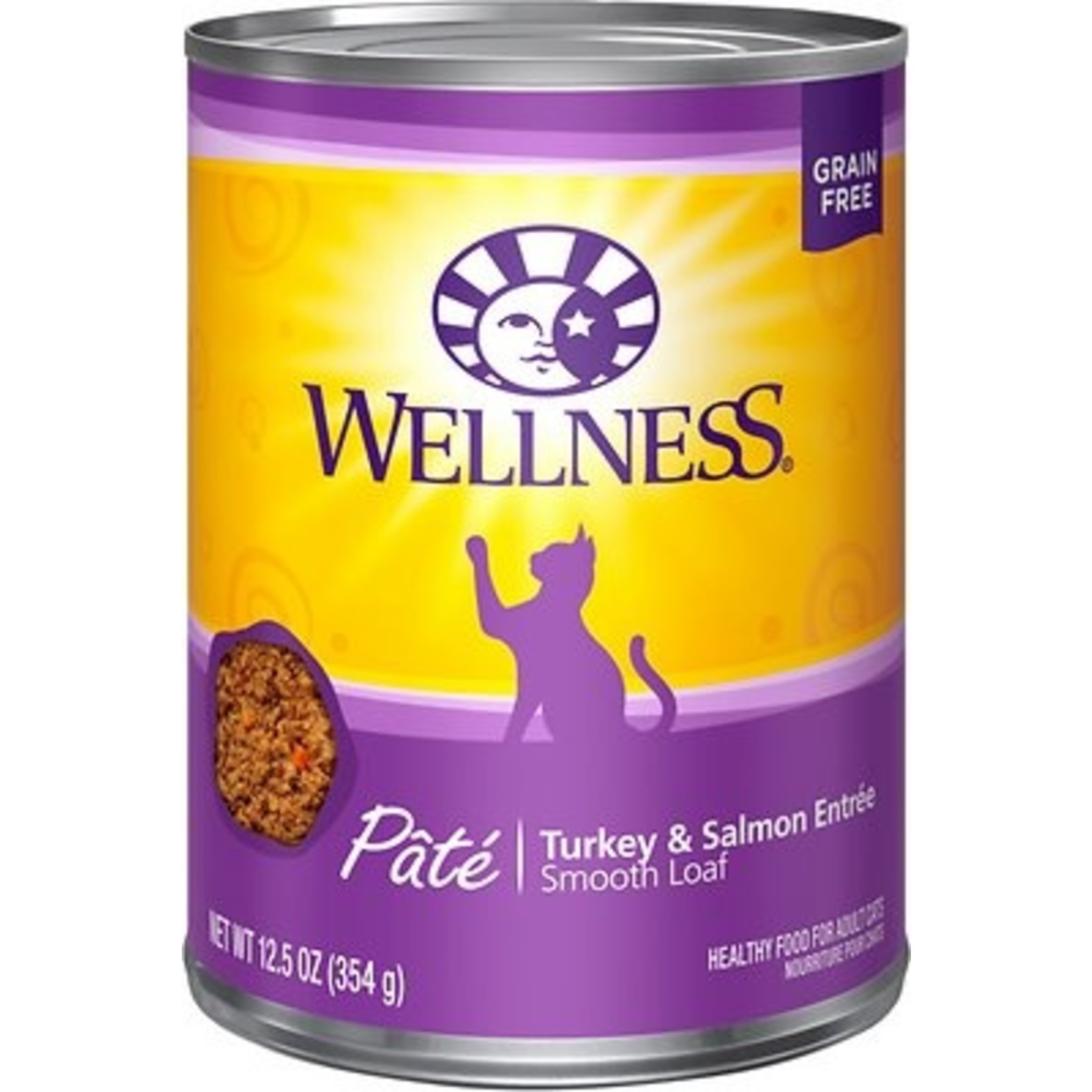 Wellness Wellness Wet Cat Food Complete Health Pate Turkey & Salmon Entree 12oz Can Grain Free