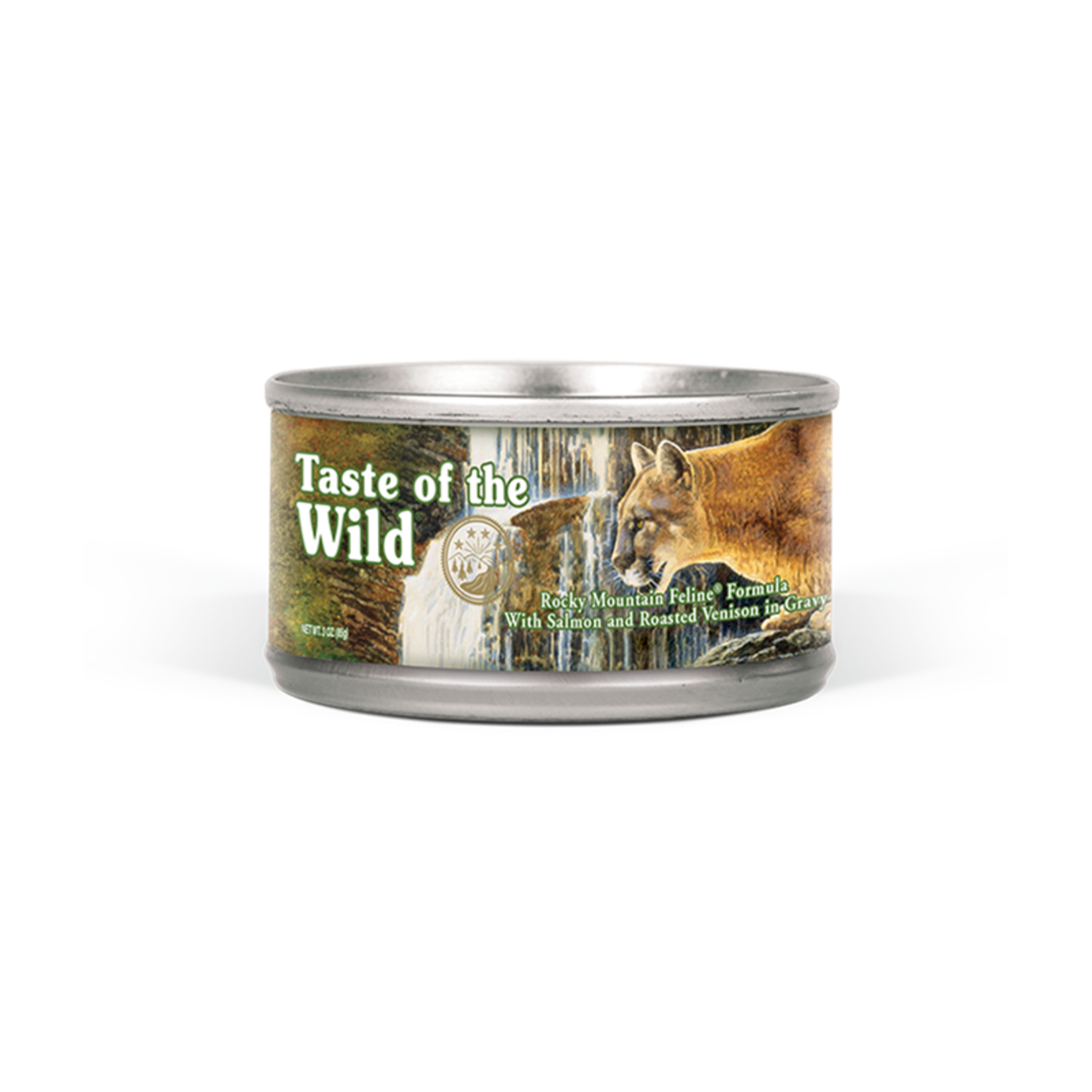 Taste of the Wild Taste of the Wild Wet Cat Food Rocky Mountain Formula with Salmon & Roasted Venison in Gravy 3oz Can Grain Free