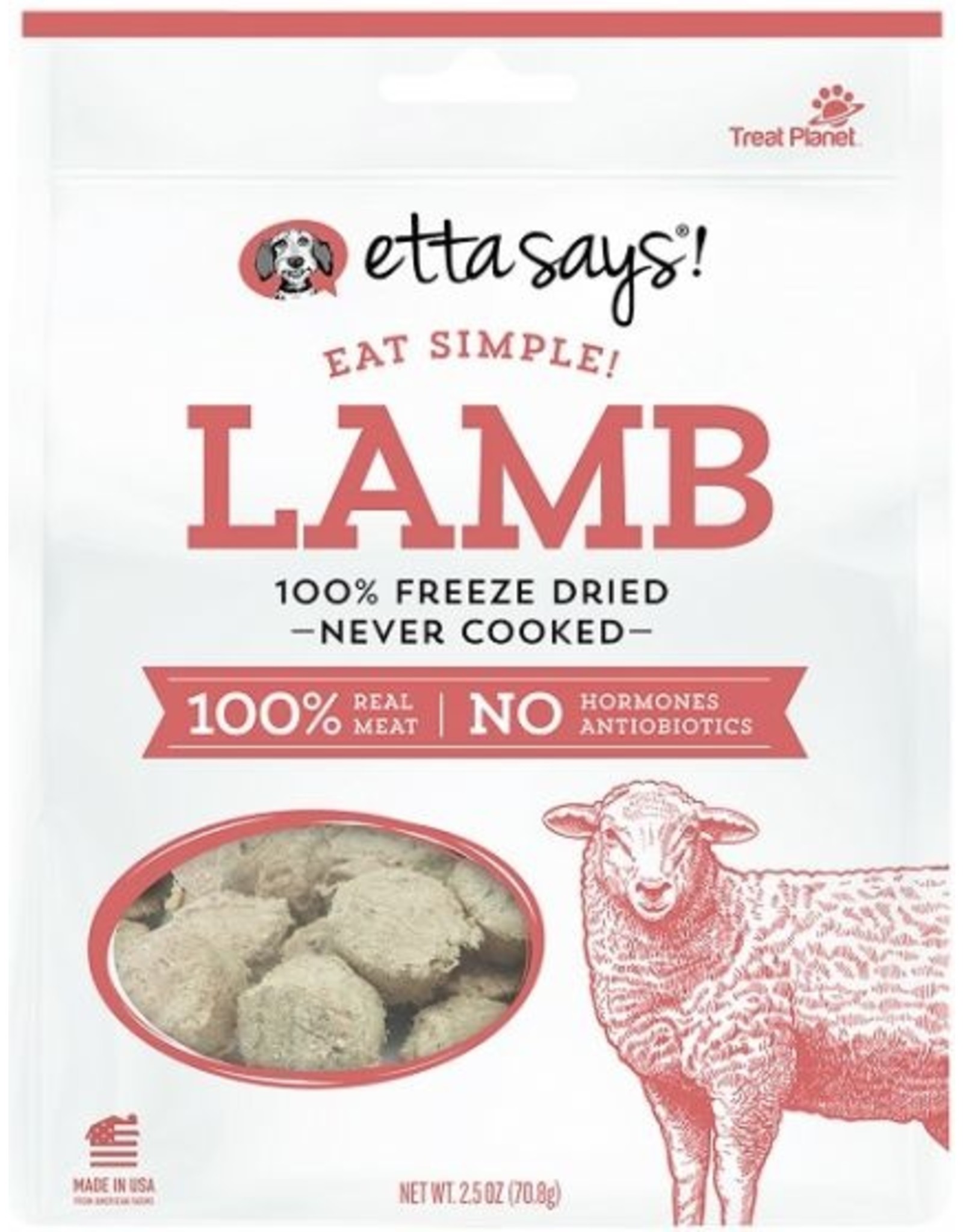 Etta Says Eat Simple Freeze Dried Lamb Dog Treats 2.5oz Howl