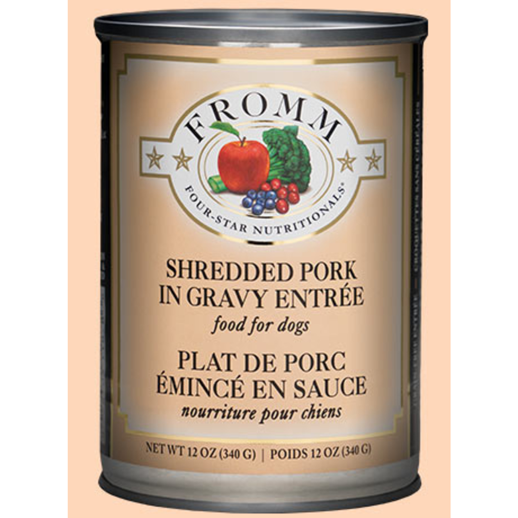 Fromm Fromm Wet Dog Food Shredded Pork in Gravy Entree 12oz Can Grain Free