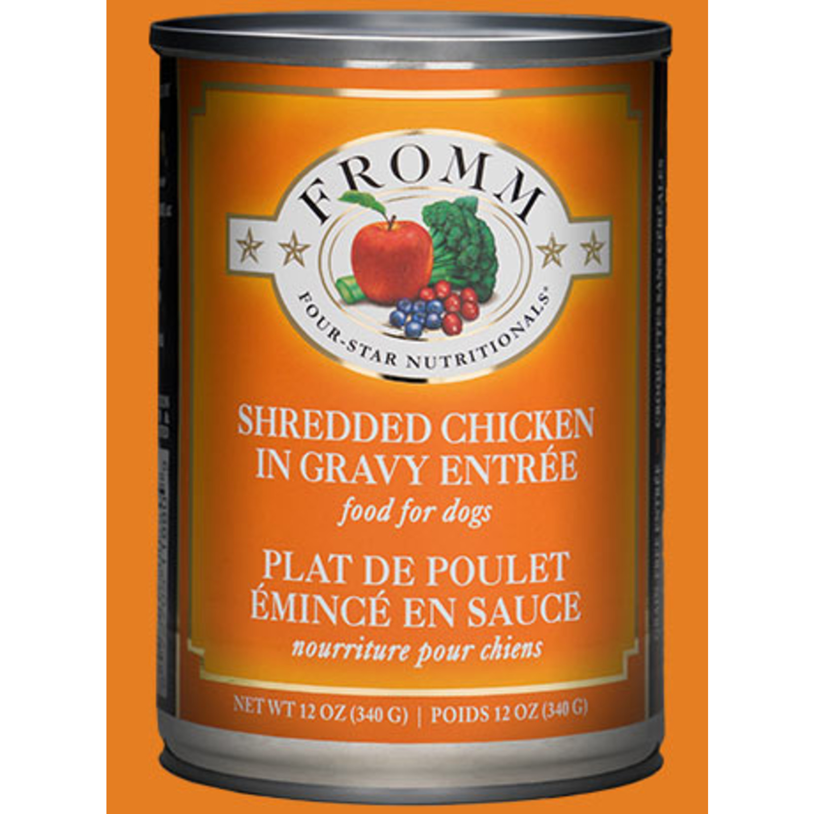 Fromm Fromm Wet Dog Food Shredded Chicken in Gravy Entree 12oz Can Grain Free