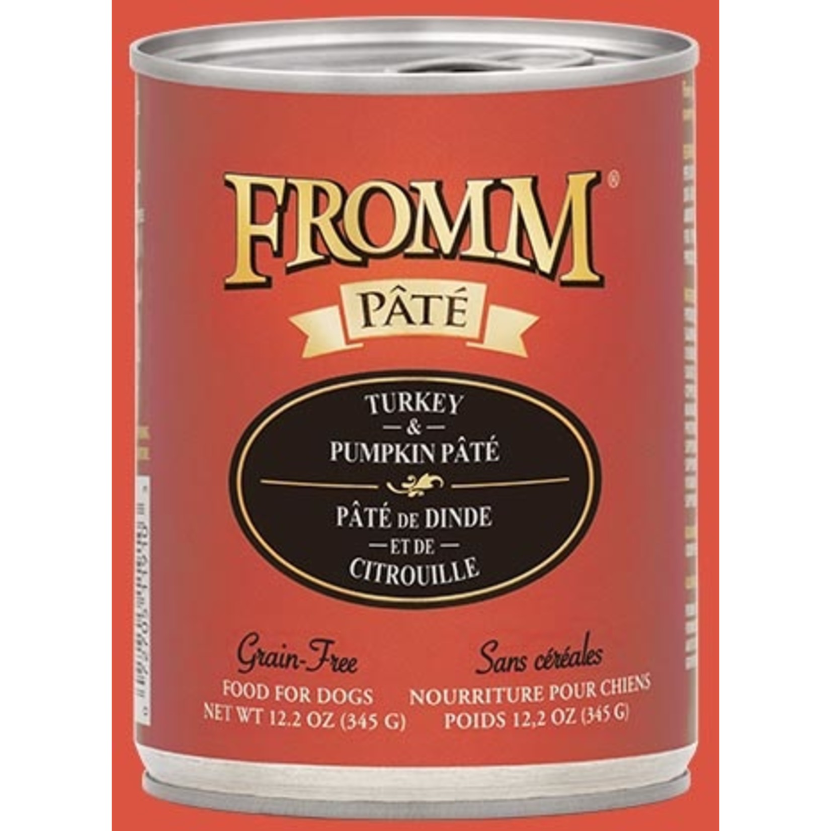 Fromm Fromm Wet Dog Food Turkey & Pumpkin Pate 12.2oz Can Grain Free
