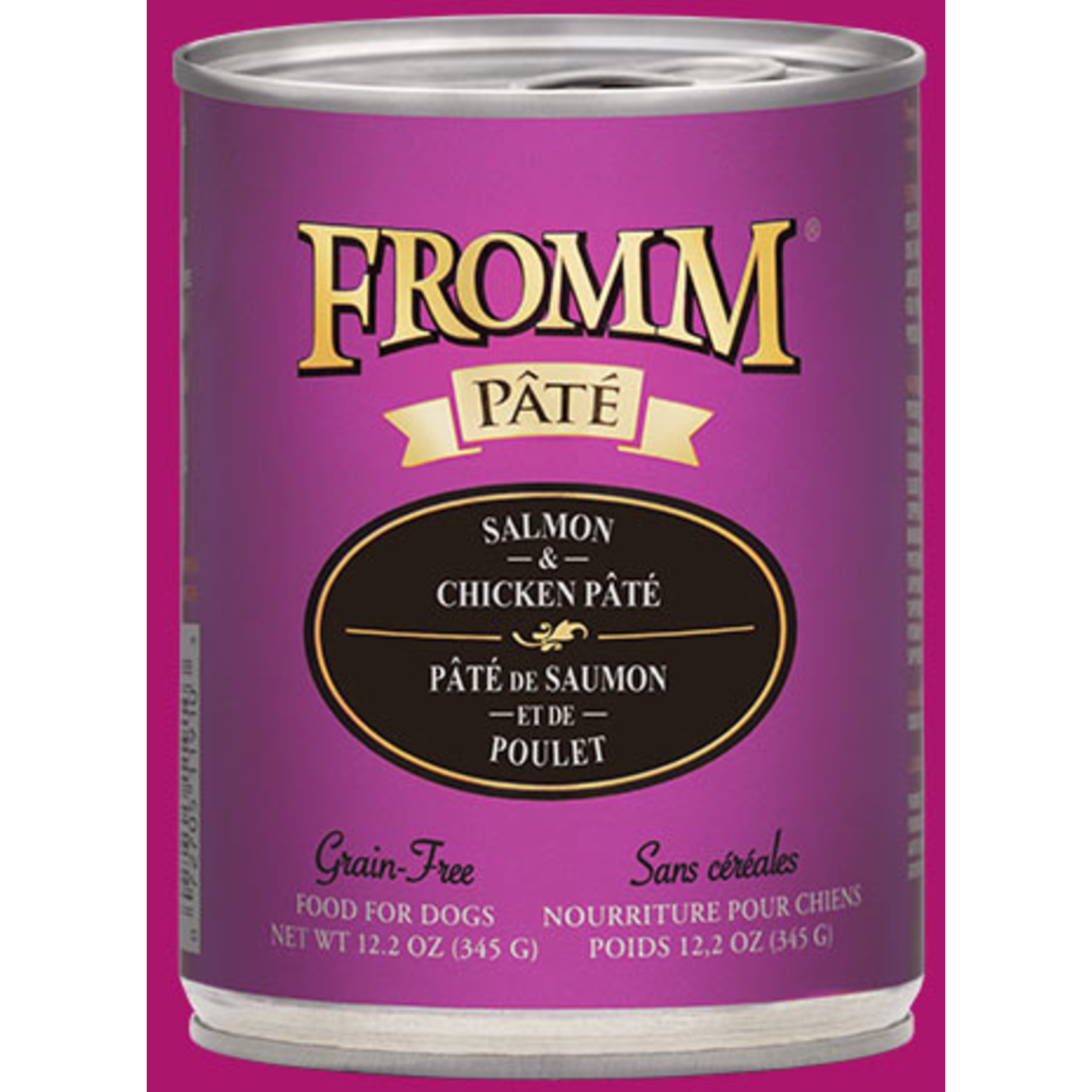 Fromm Fromm Wet Dog Food Salmon & Chicken Pate 12.2oz Can Grain Free