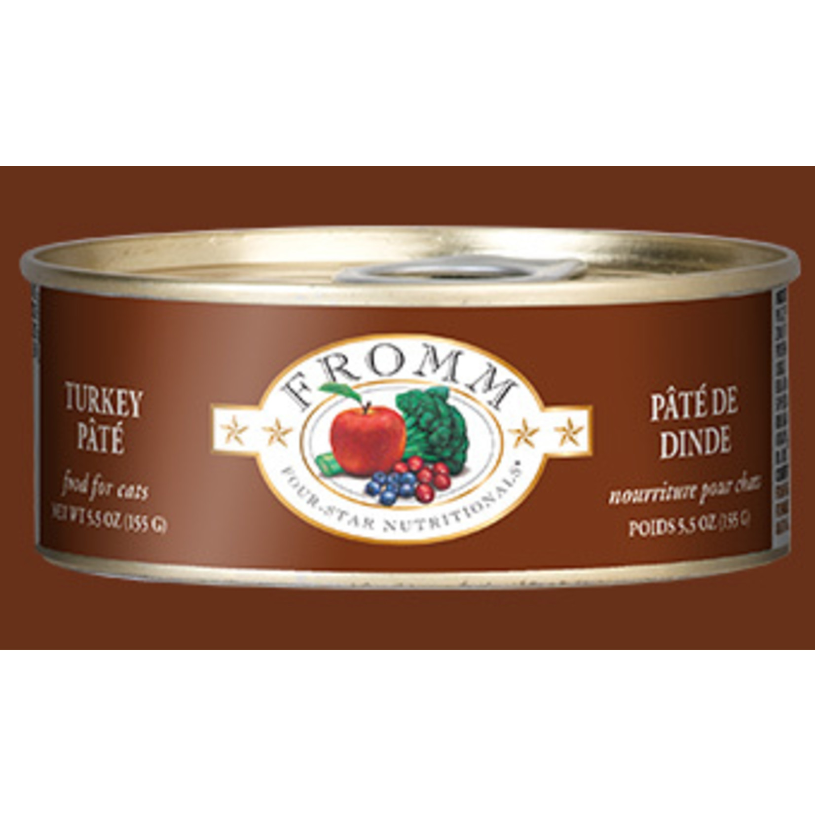 Fromm Fromm Wet Cat Food Four Star Nutritionals Turkey Pate 5.5oz Can