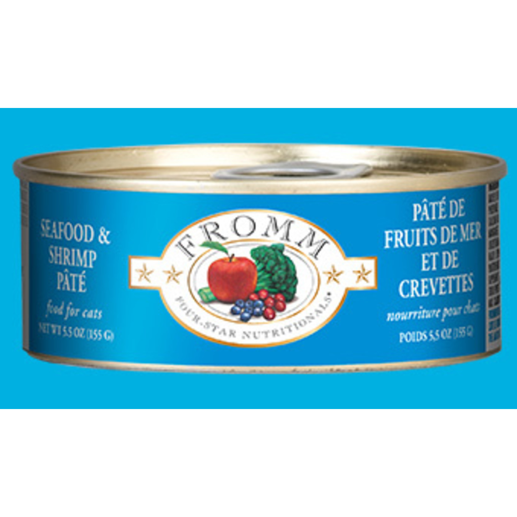 Fromm Fromm Wet Cat Food Four Star Nutritionals Seafood & Shrimp Pate 5.5oz Can