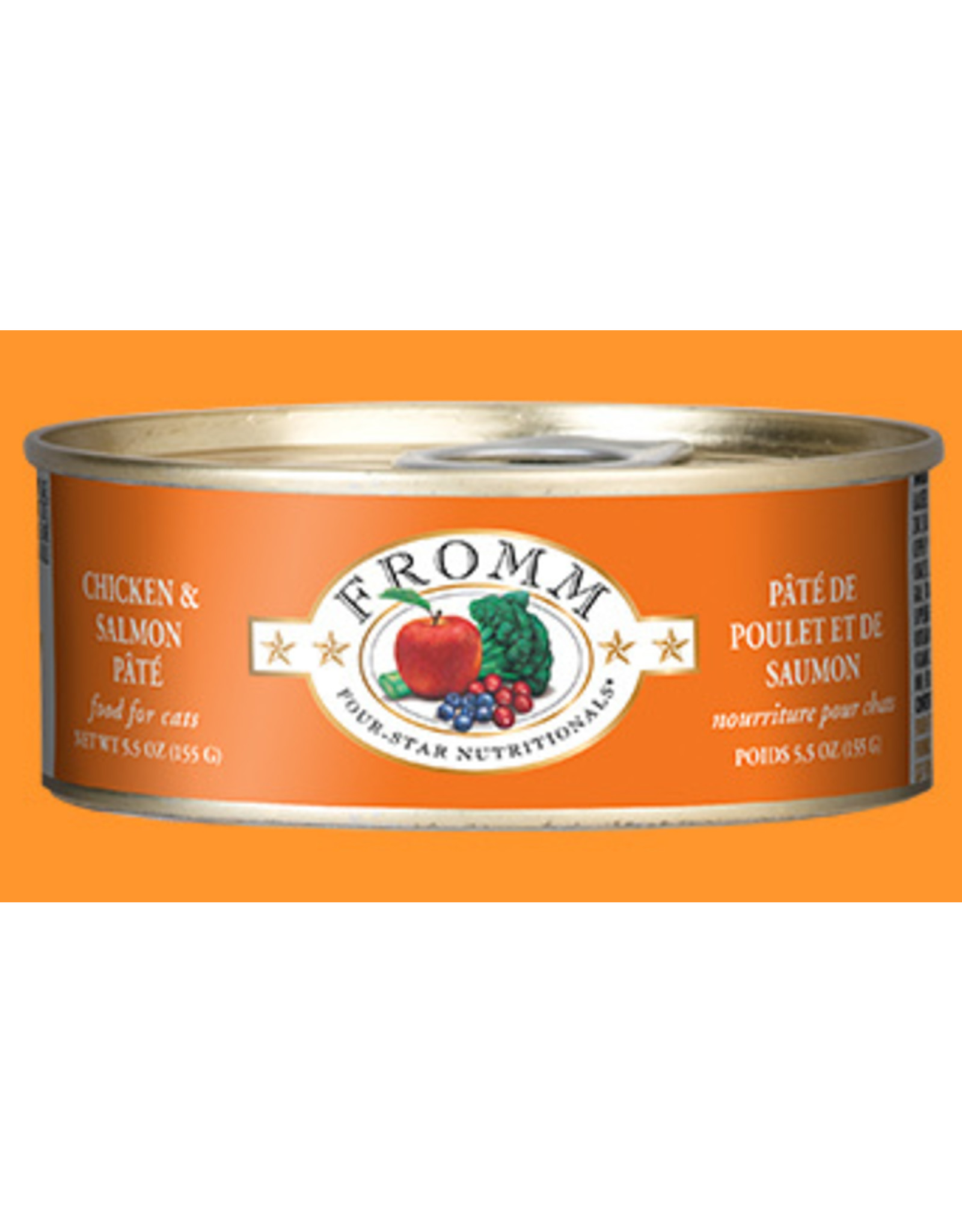 Fromm Wet Cat Food Chicken & Salmon Pate 5.5oz Can Howl