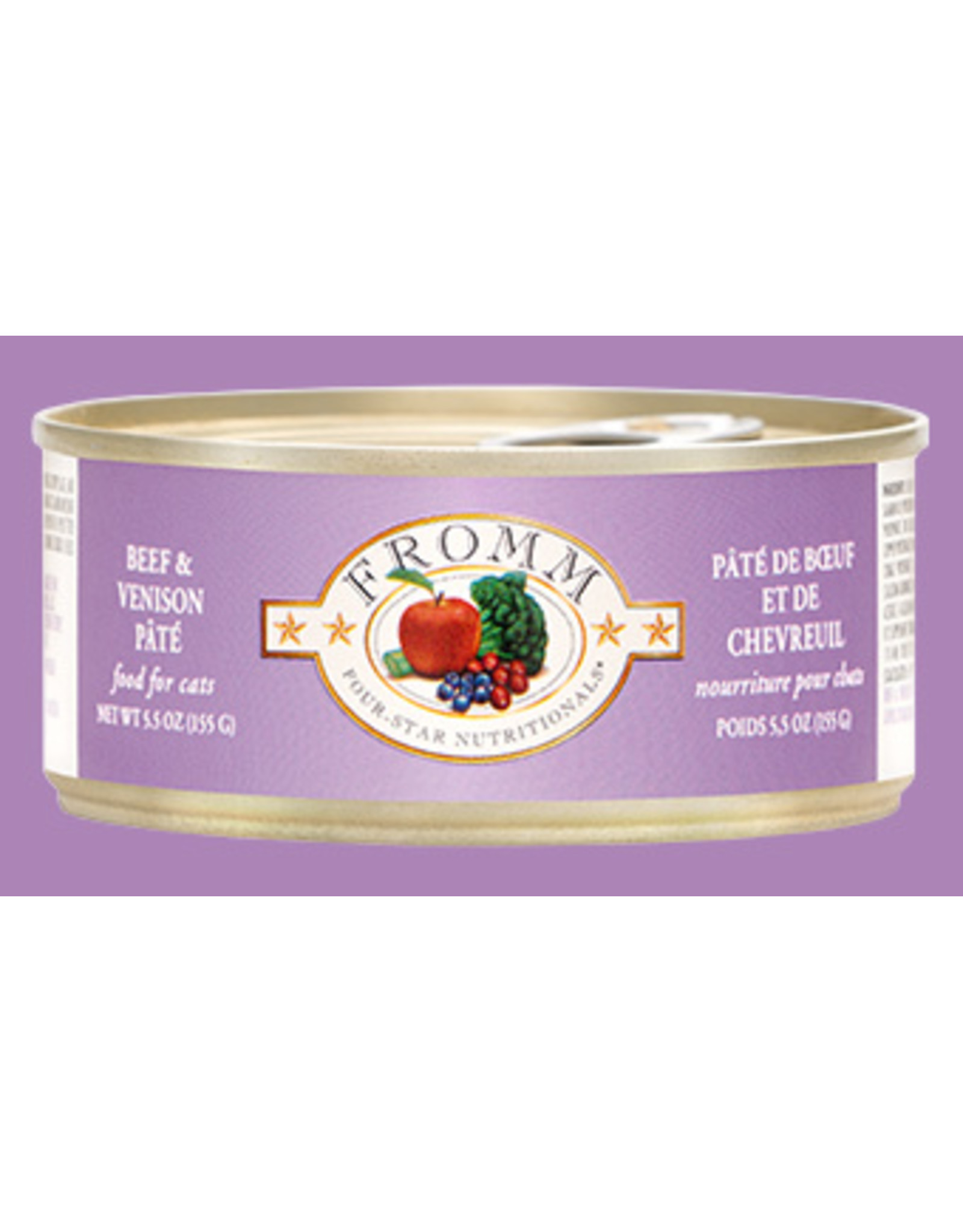 Fromm Wet Cat Food Beef Venison Pate 5 5oz Can Howl fromm-shredded-chicken-dog-cans-best-pet-picks