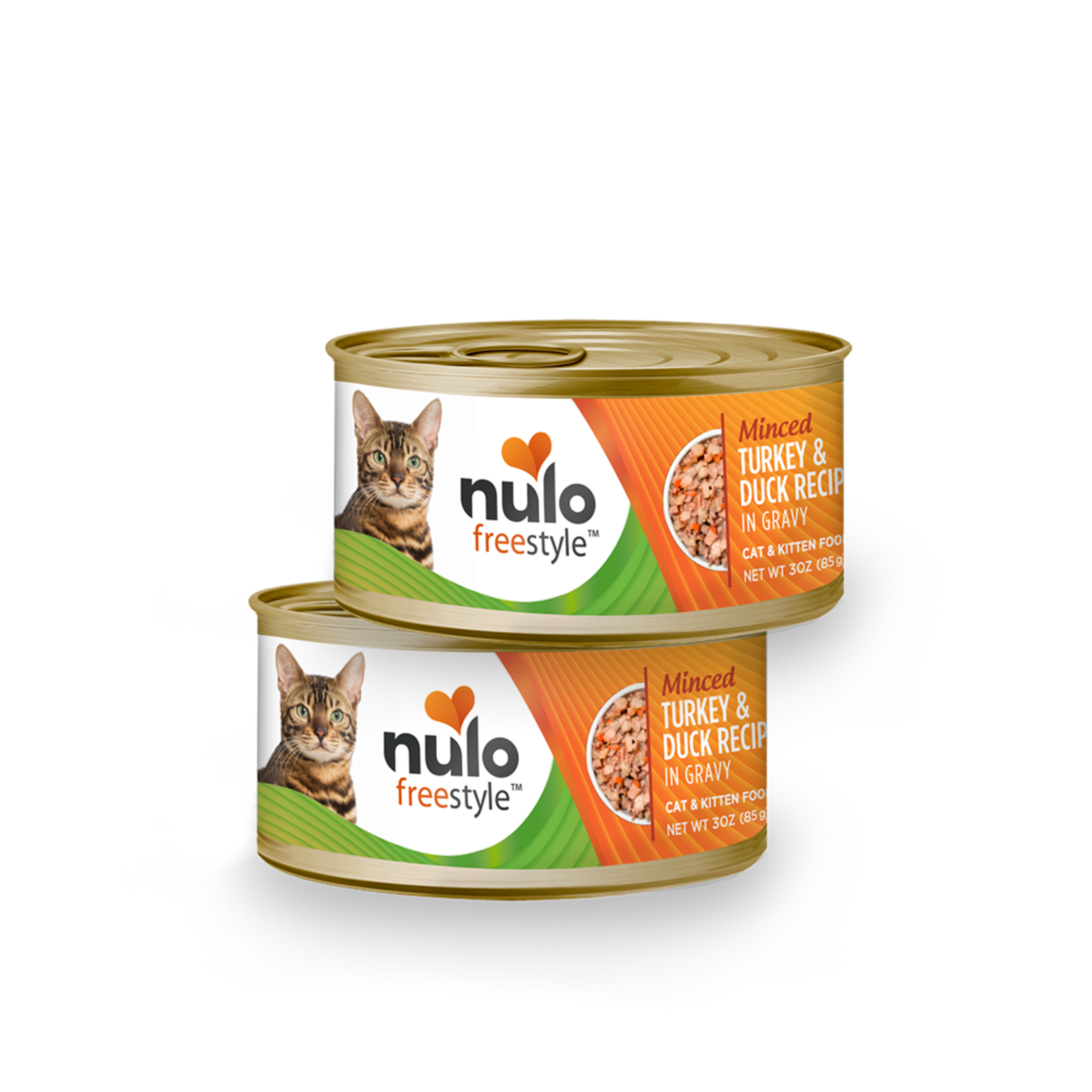 Nulo Nulo Freestyle Wet Cat Food Minced Turkey & Duck Recipe in Gravy 3oz Can Grain Free