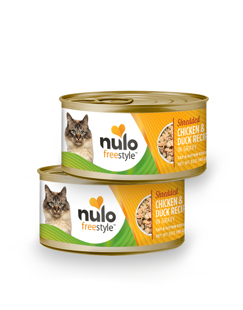 Nulo Freestyle Wet Cat Food Shredded Chicken & Duck 3oz Can Howl