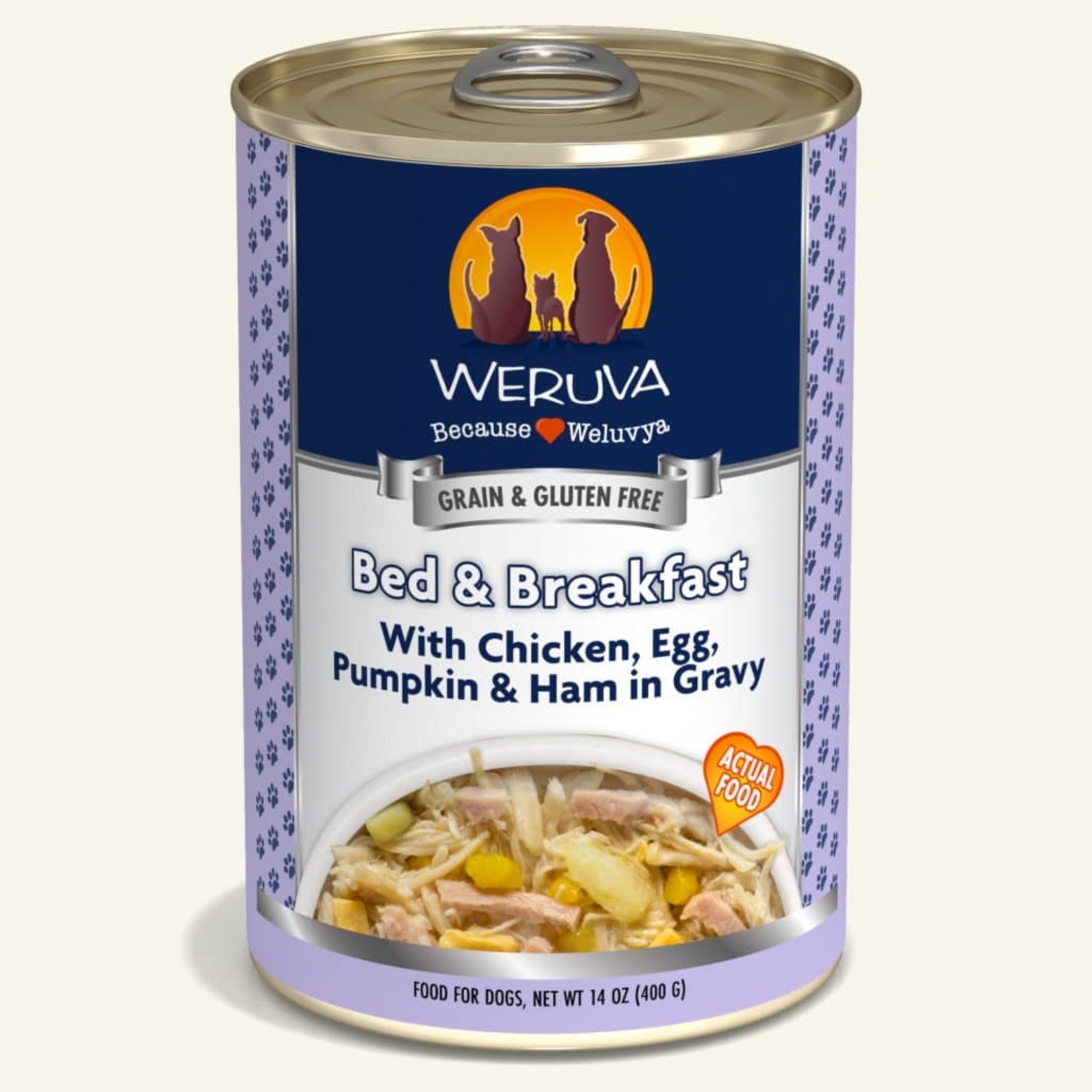 Weruva Weruva Classic Wet Dog Food Cirque De La Mer with Chicken, Egg, Pumpkin, & Ham in Gravy 14oz Can Grain Free