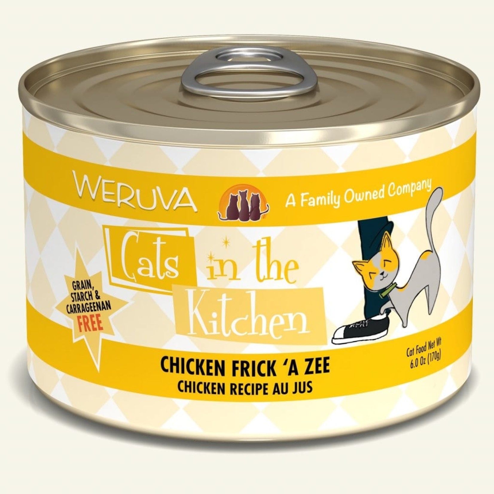 Weruva Weruva Cats in the Kitchen Wet Cat Food Chicken Frick 'A Zee Chicken Recipe Au Jus 6oz Can