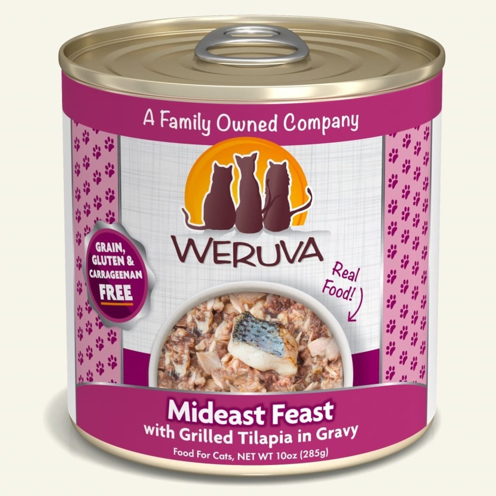 Weruva Weruva Classic Wet Cat Food Mideast Feast with Grilled Tilapia in Gravy 10oz Can
