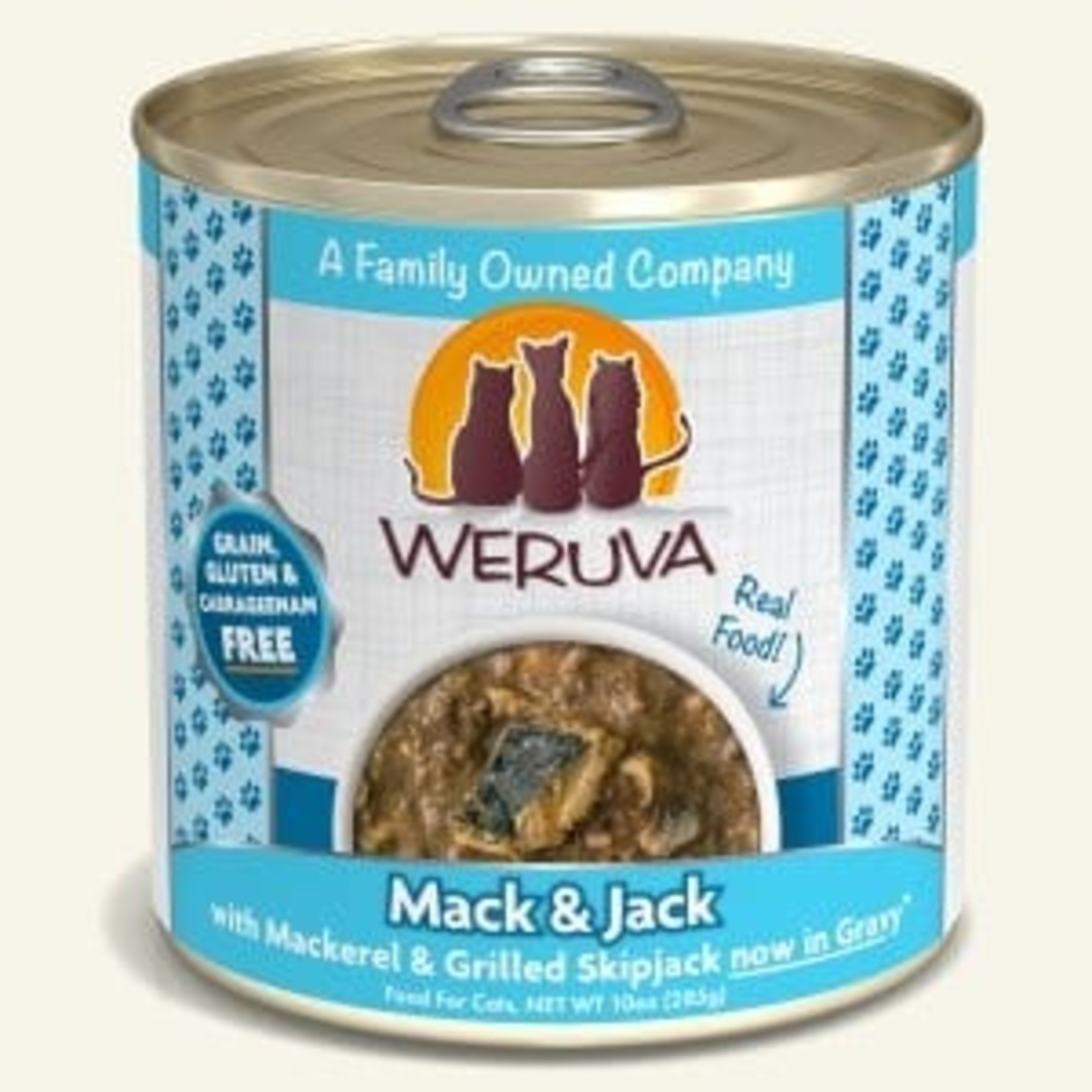 Weruva Weruva Classic Wet Cat Food Mack and Jack with Mackerel & Grilled Skipjack in Gravy 10oz Can