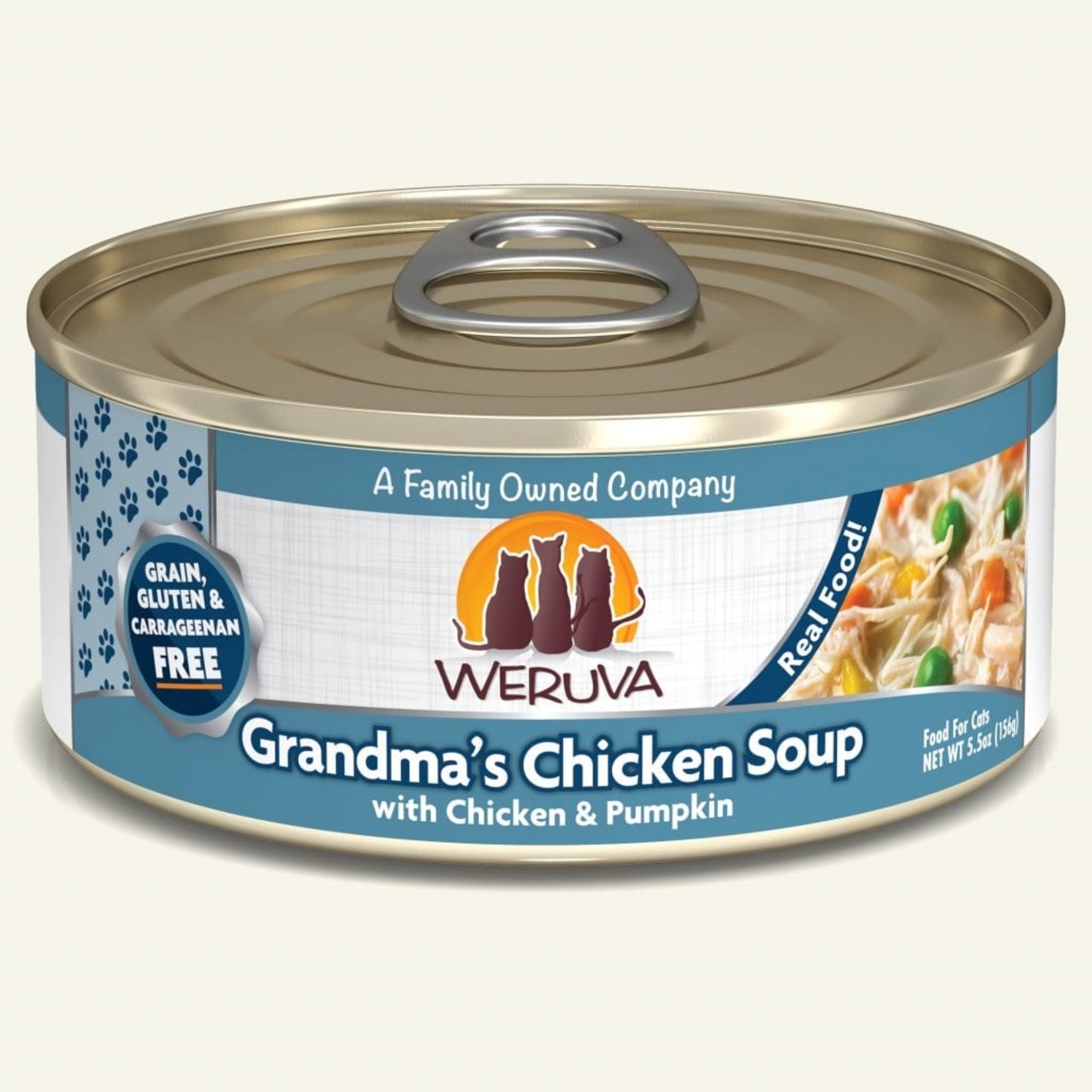 Weruva Weruva Classic Wet Cat Food Grandma’s Chicken Soup with Chicken & Pumpkin 5.5oz Can