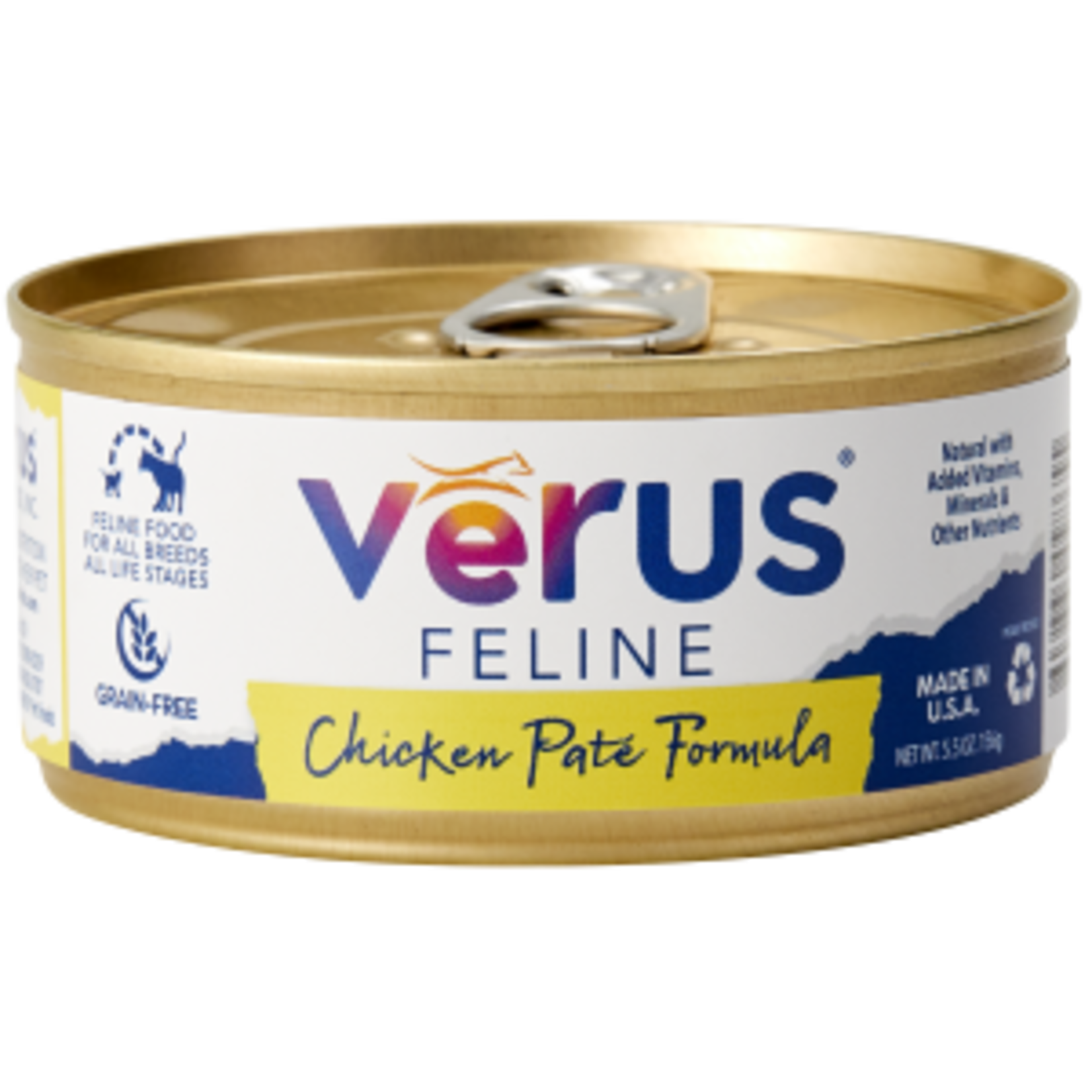 Verus Verus Wet Cat Food Chicken Pate Formula 5.5oz Can Grain Free