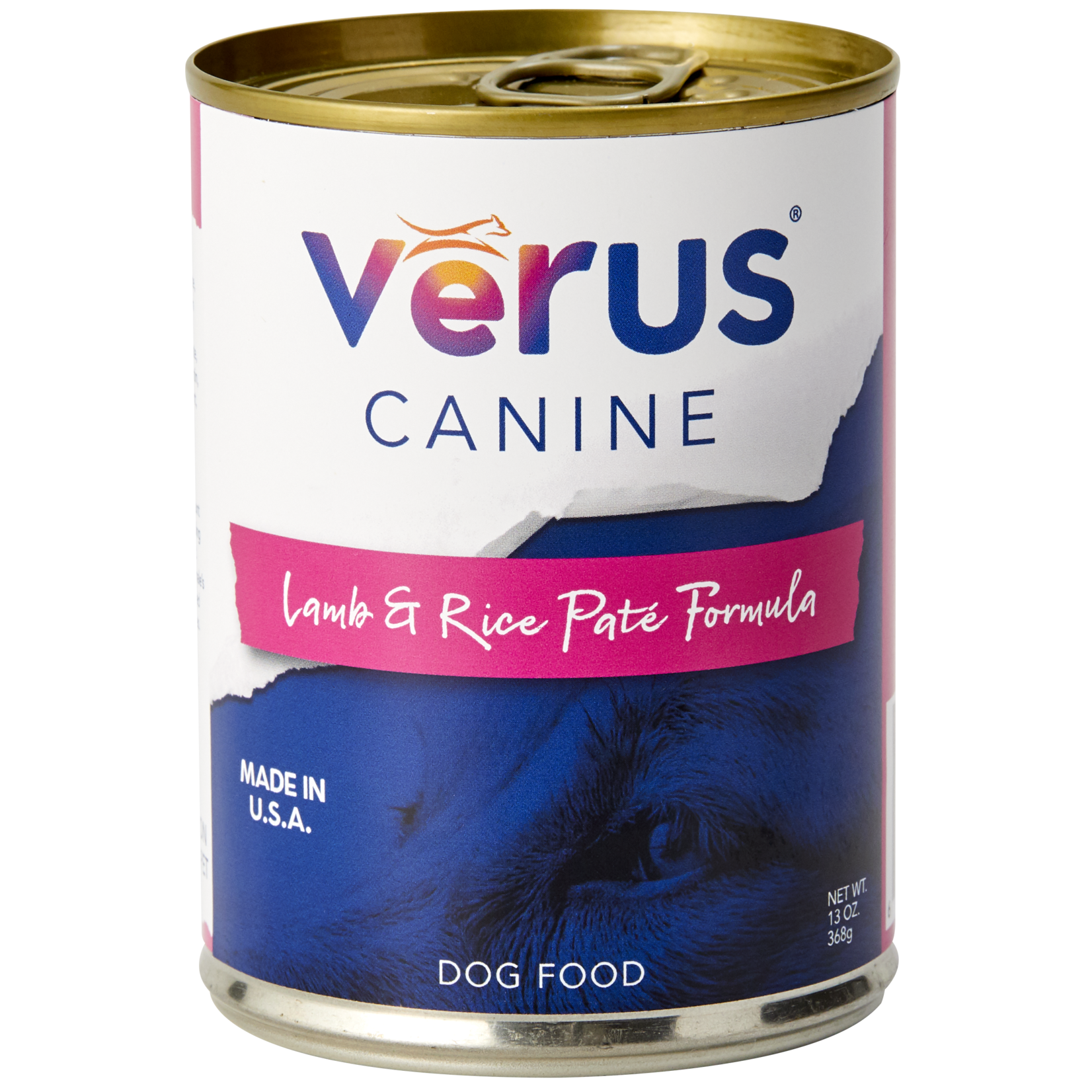 Verus Verus Wet Dog Food Lamb & Rice Pate Formula 13oz Can Grain Inclusive