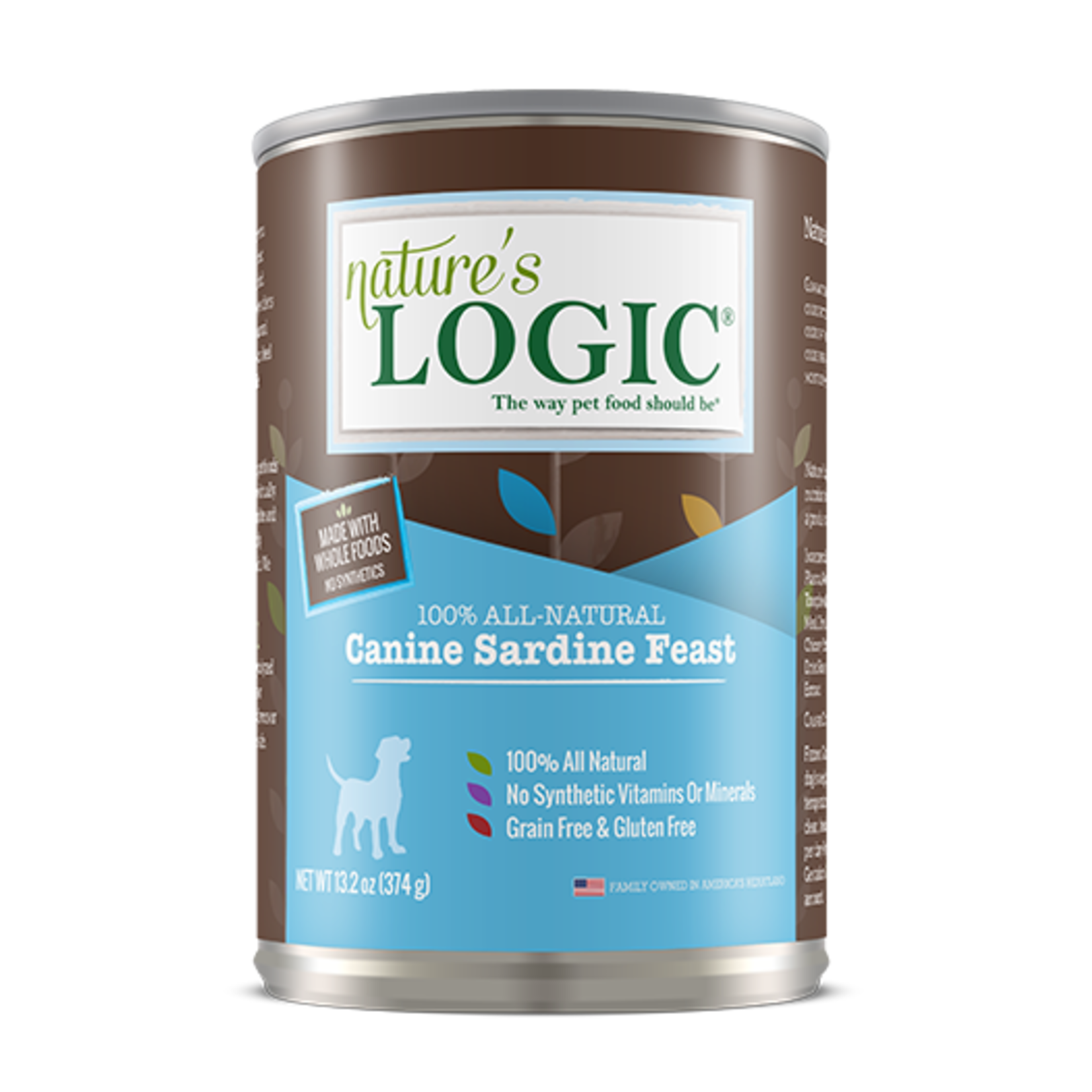 Natures Logic Nature's Logic Wet Dog Food Sardine Feast 13oz Can Grain Free