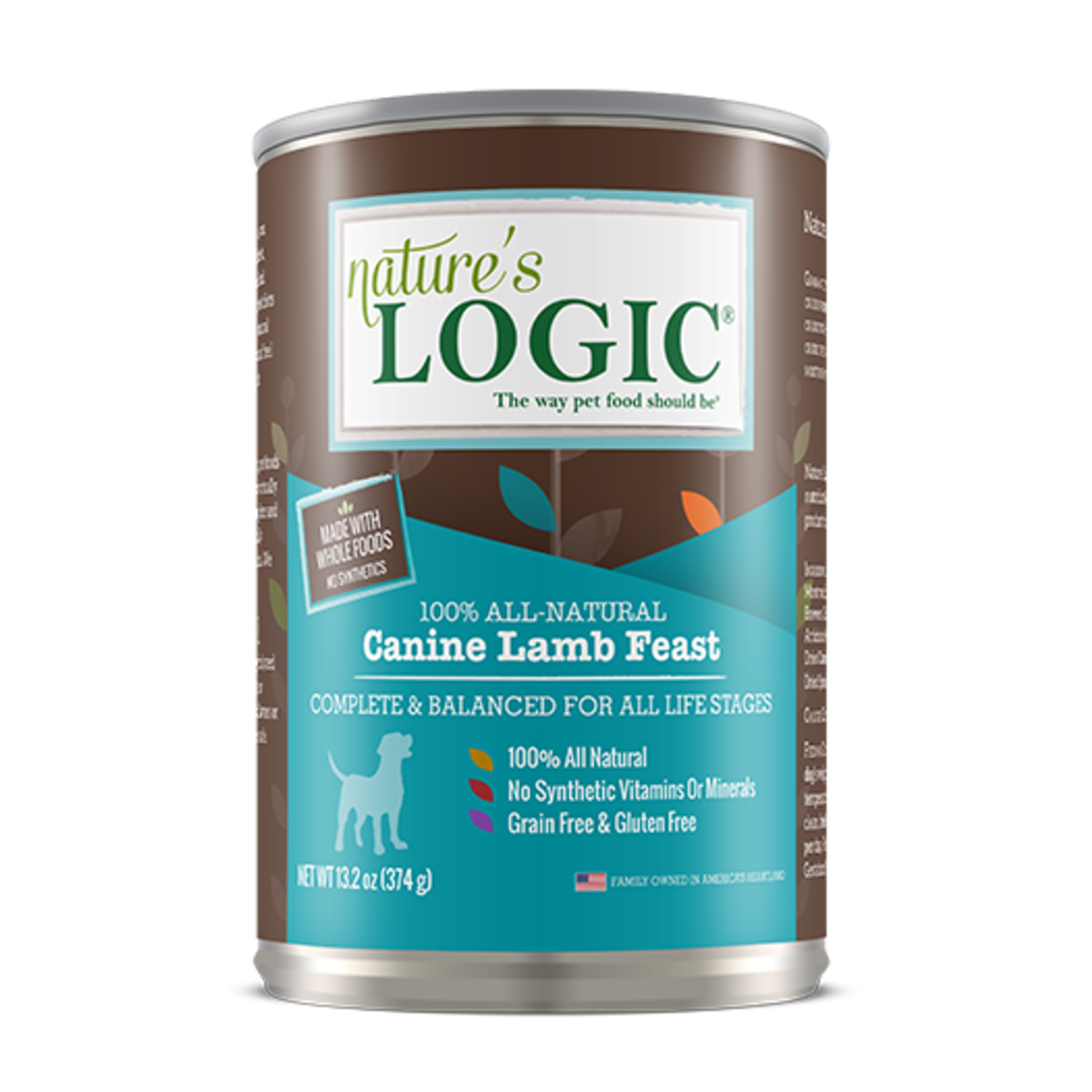Natures Logic Nature's Logic Wet Dog Food Lamb Feast 13oz Can Grain Free