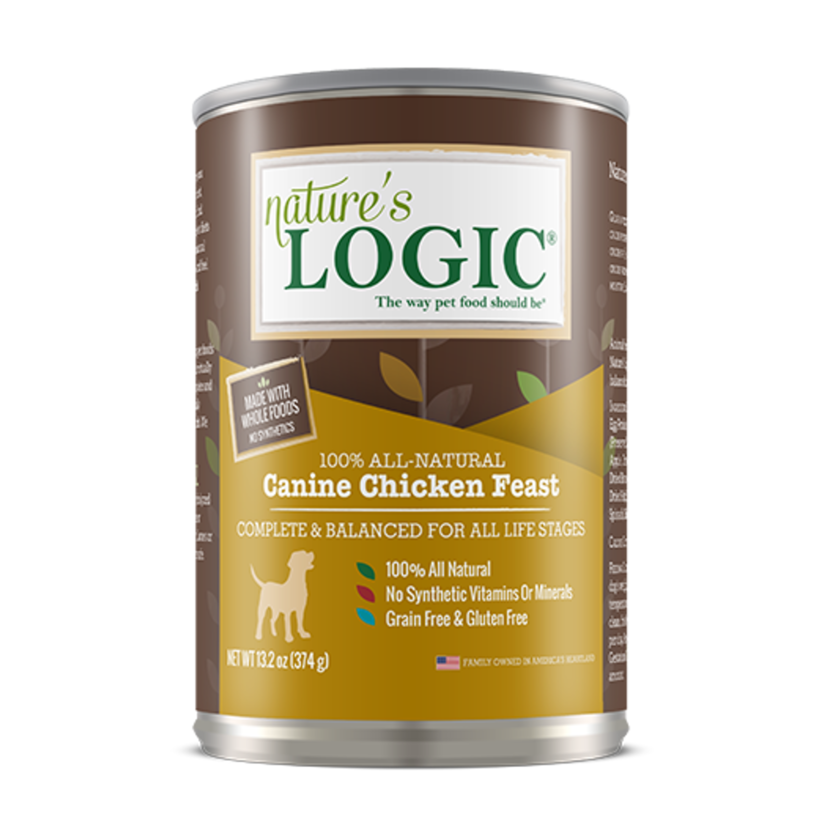 Natures Logic Nature's Logic Wet Dog Food Chicken Feast 13oz Can Grain Free