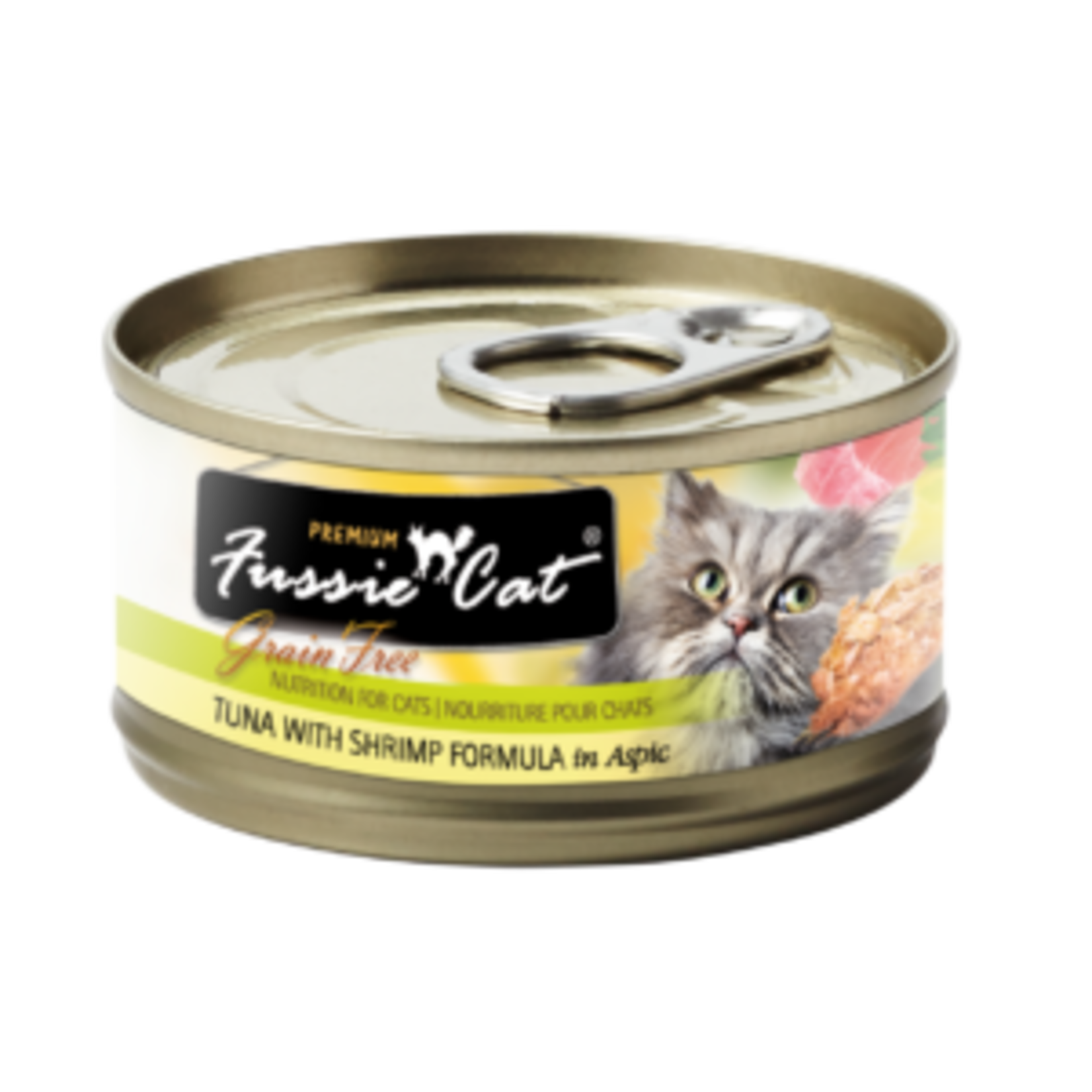 Fussie Cat Fussie Cat Wet Cat Food Tuna with Shrimp Formula in Aspic 2.8oz Can Grain Free