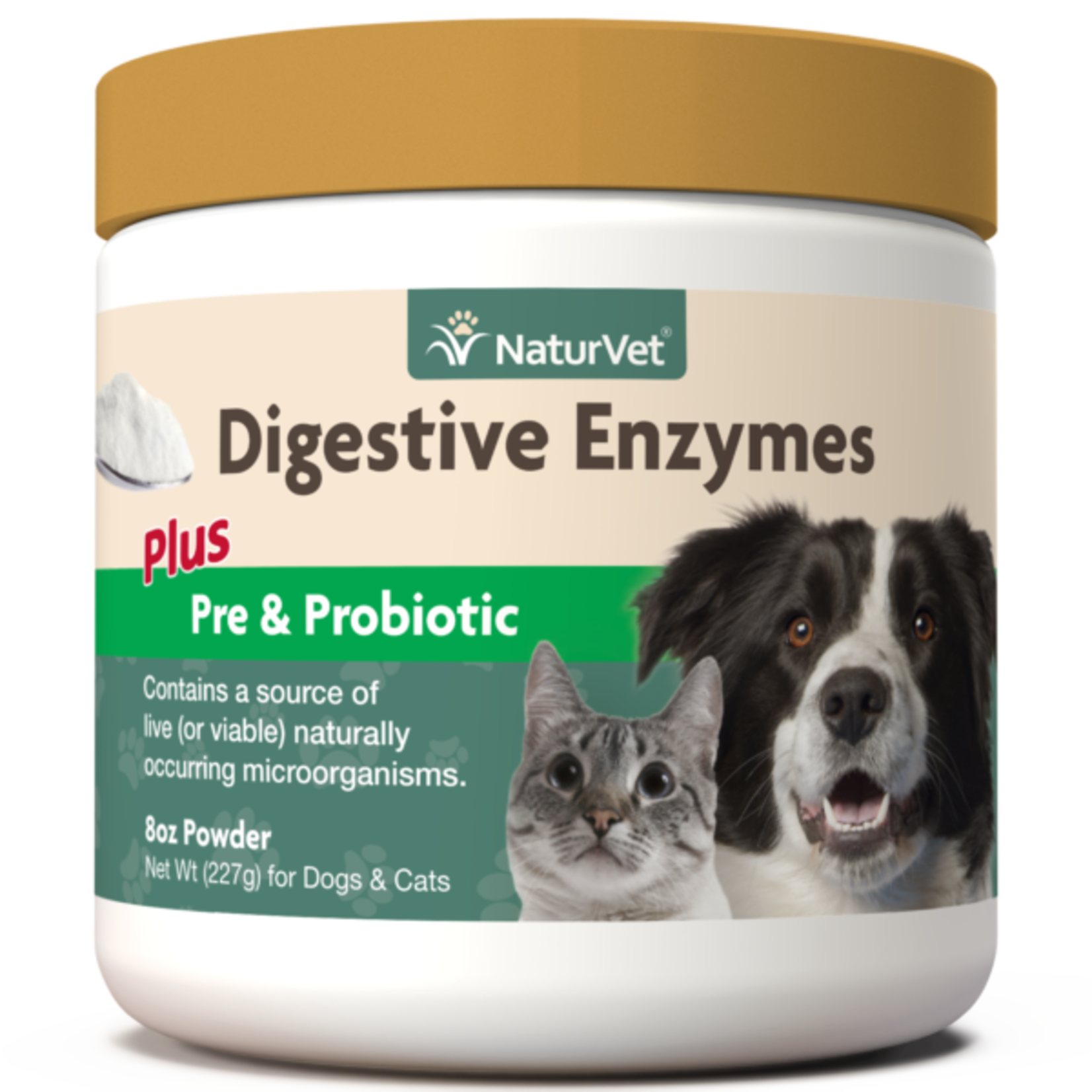 naturVet NaturVet Cat & Dog Digestive Enzymes + Pre & Probiotics - 4oz, 8oz