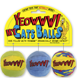 Yeowww! Yeowww! Catnip My Cat's Balls 3pk
