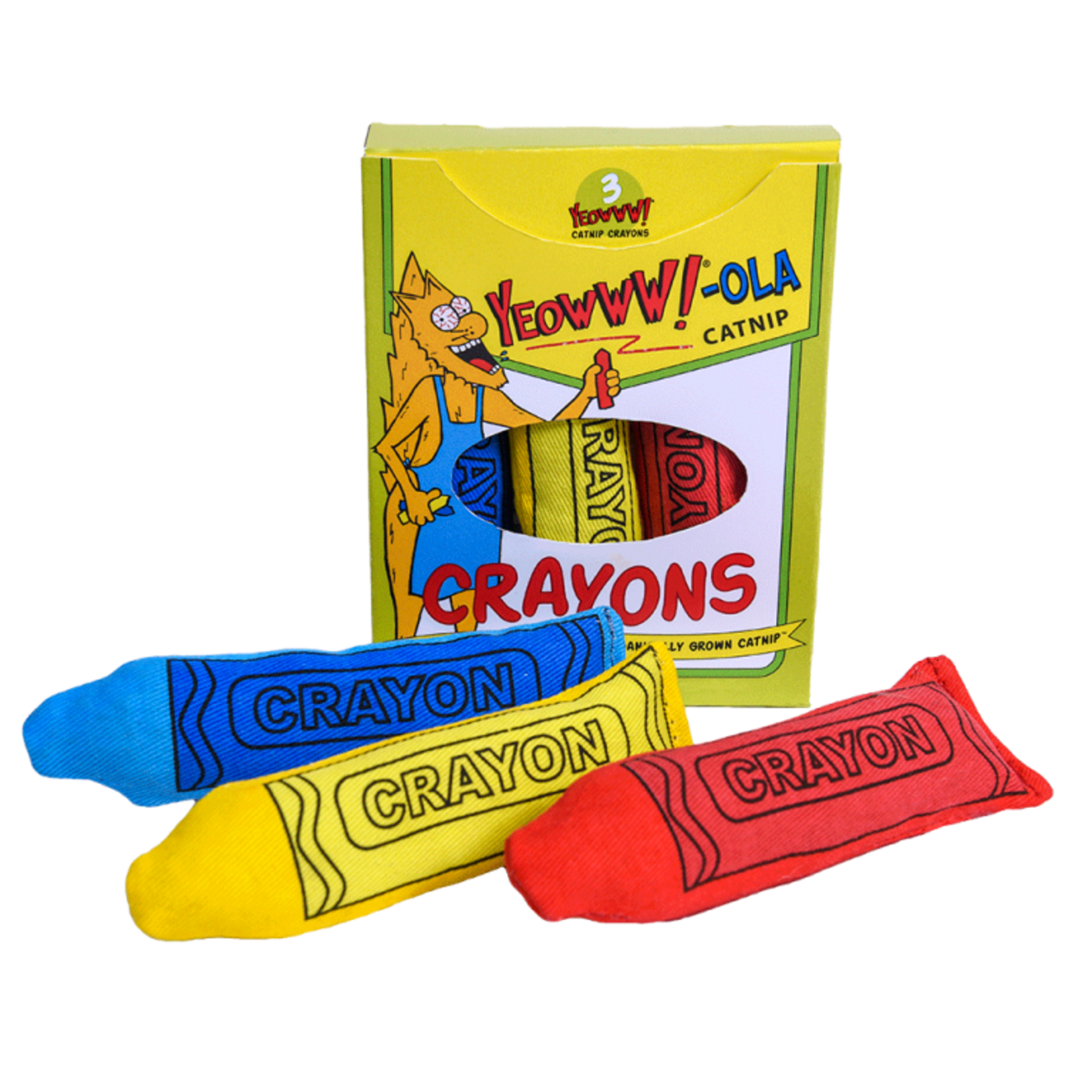 Yeowww! Yeowww!-ola Catnip Crayons Cat Toy 3pk
