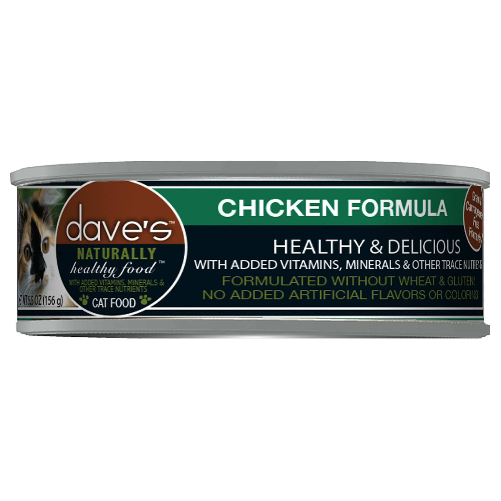 Daves Pet Food Dave's Wet Cat Food Naturally Healthy Chicken Formula 5.5oz Can Grain Free