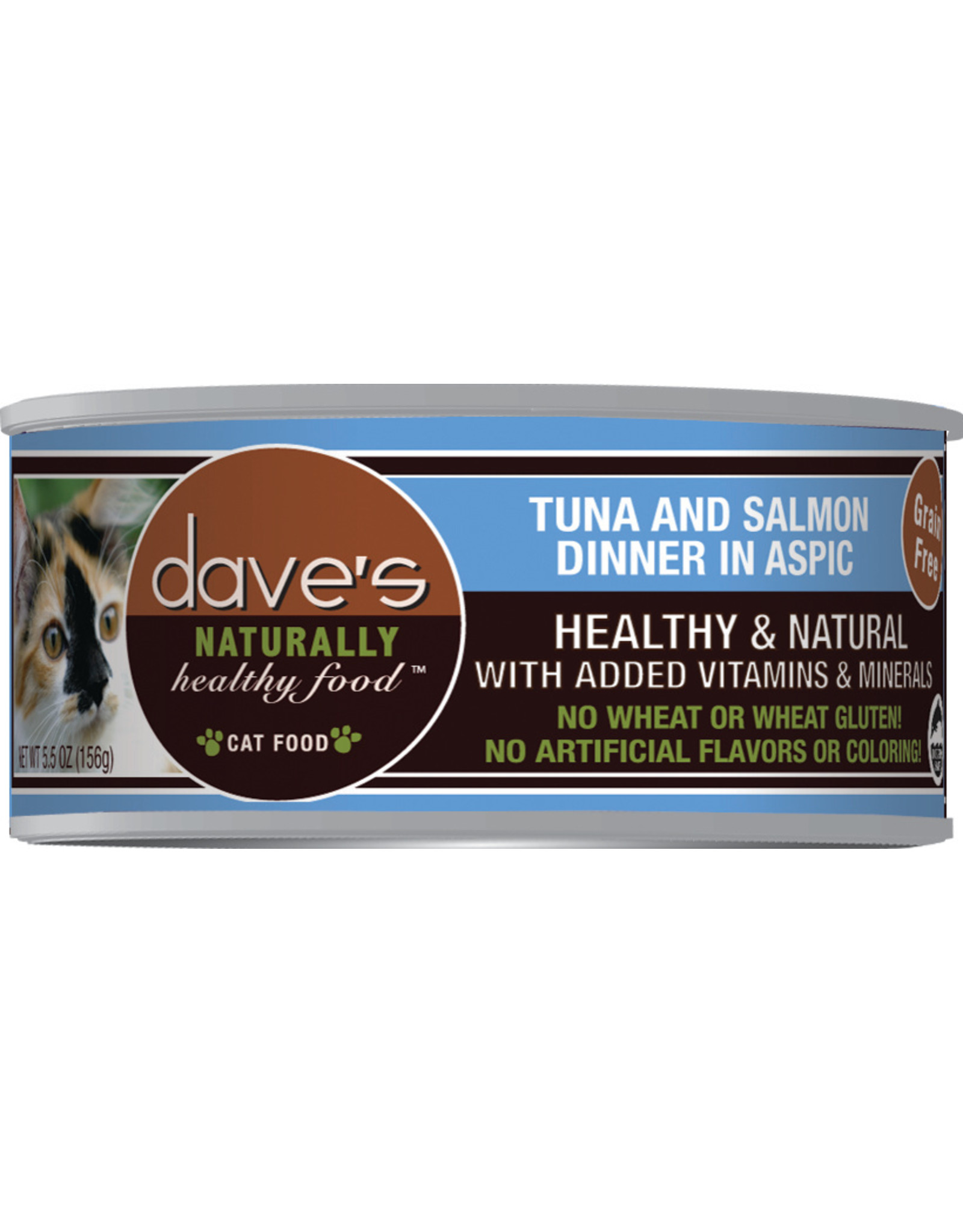Dave's Wet Cat Food Tuna & Salmon 5.5oz Can Howl