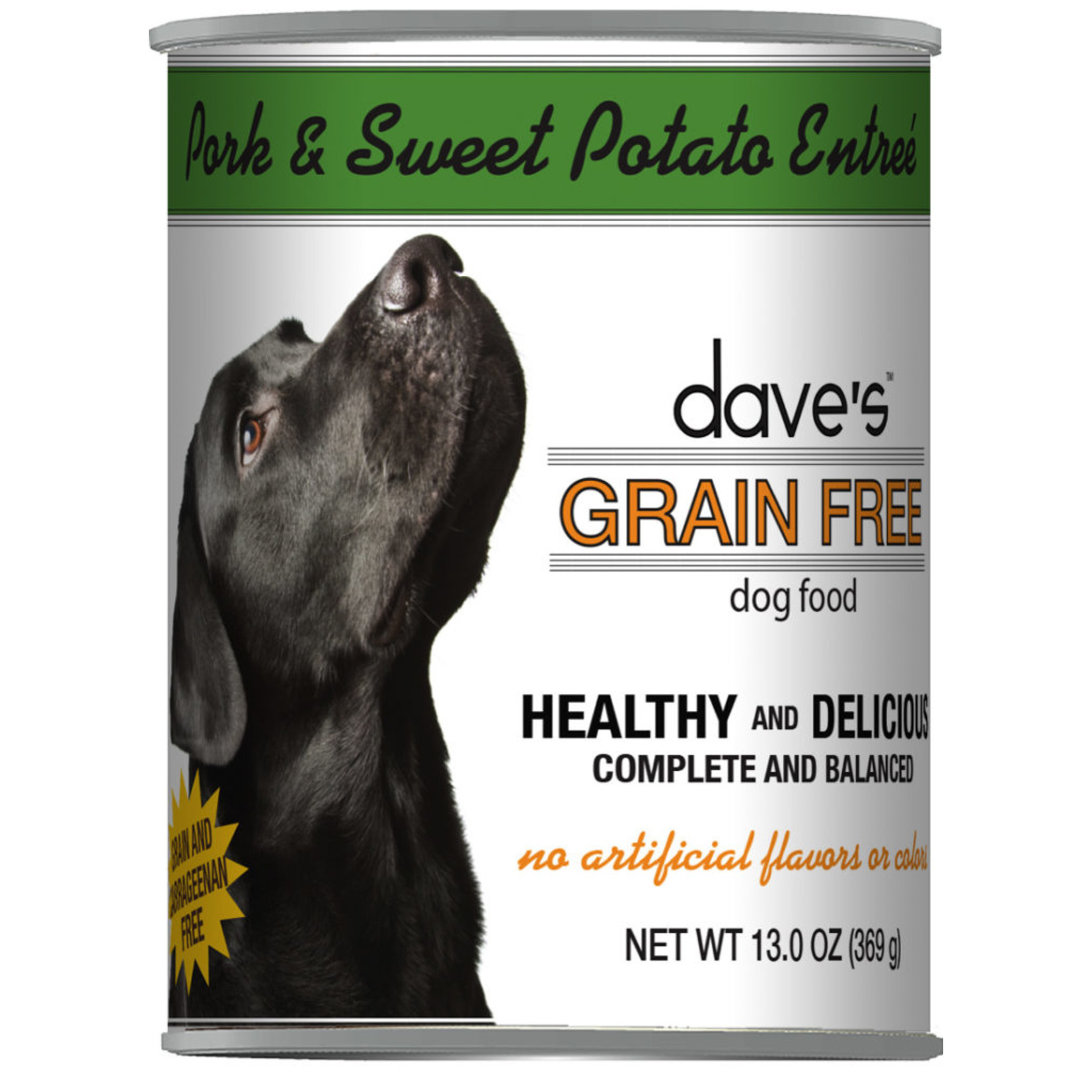Daves Pet Food Dave's Wet Dog Food Grain Free Pork and Sweet Potato Entree 13oz Can