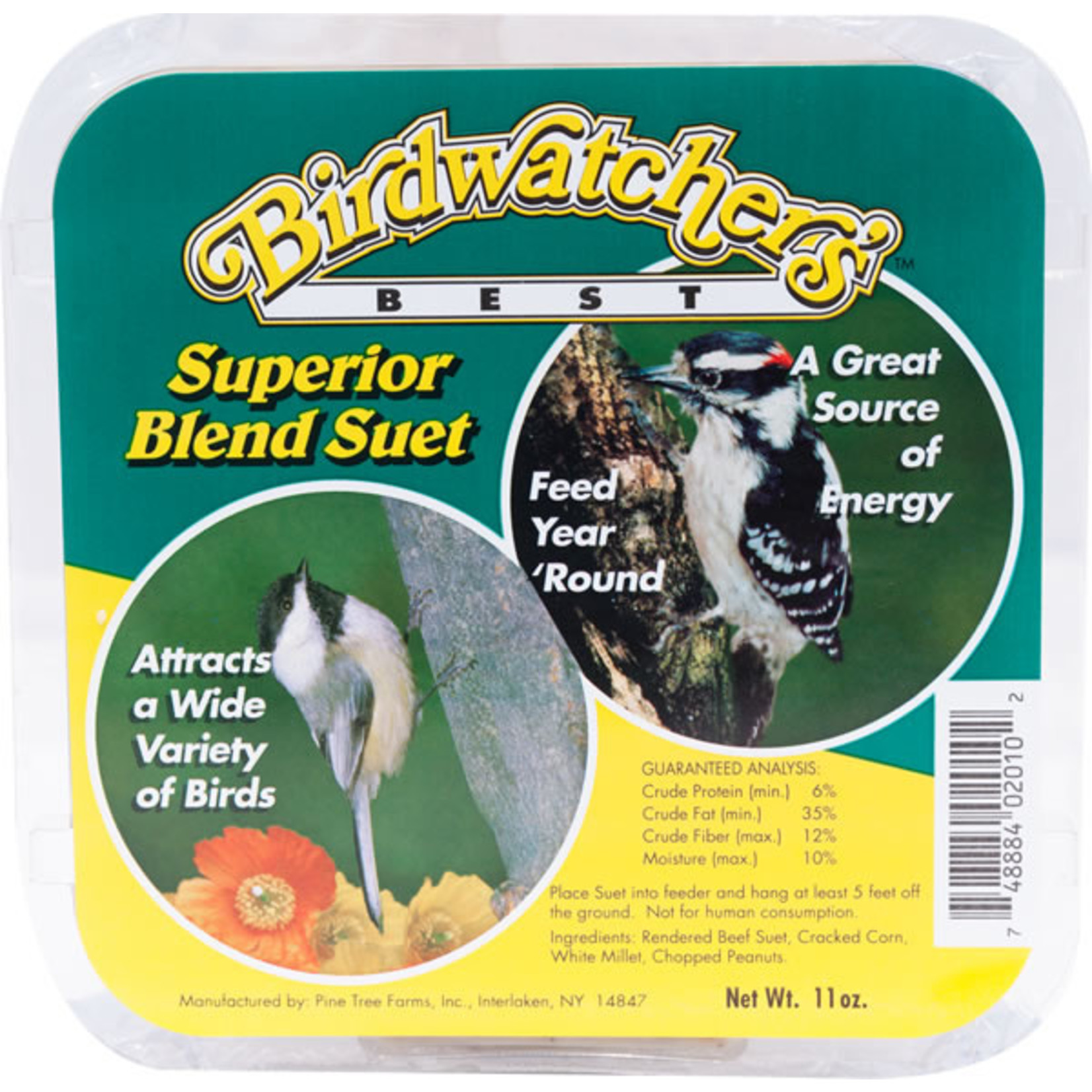 Birdwatchers Best Birdwatcher's Best Suet Superior Blend 11oz