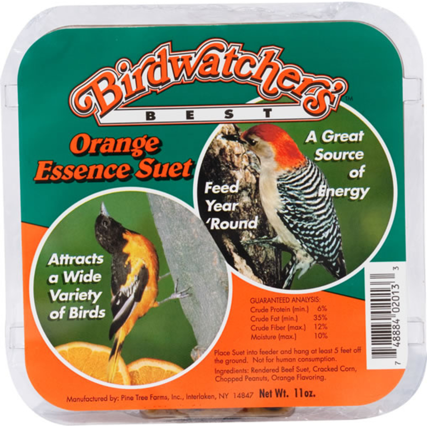 Birdwatchers Best Birdwatcher's Best Suet Orange Essence 11oz