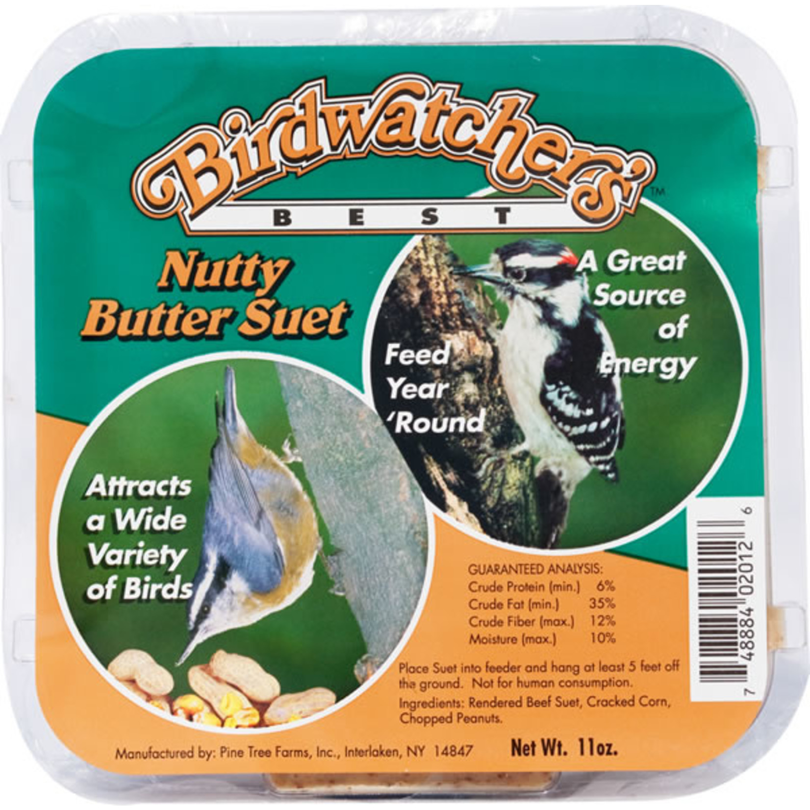 Birdwatchers Best Birdwatcher's Best Suet Nutty Butter 11oz