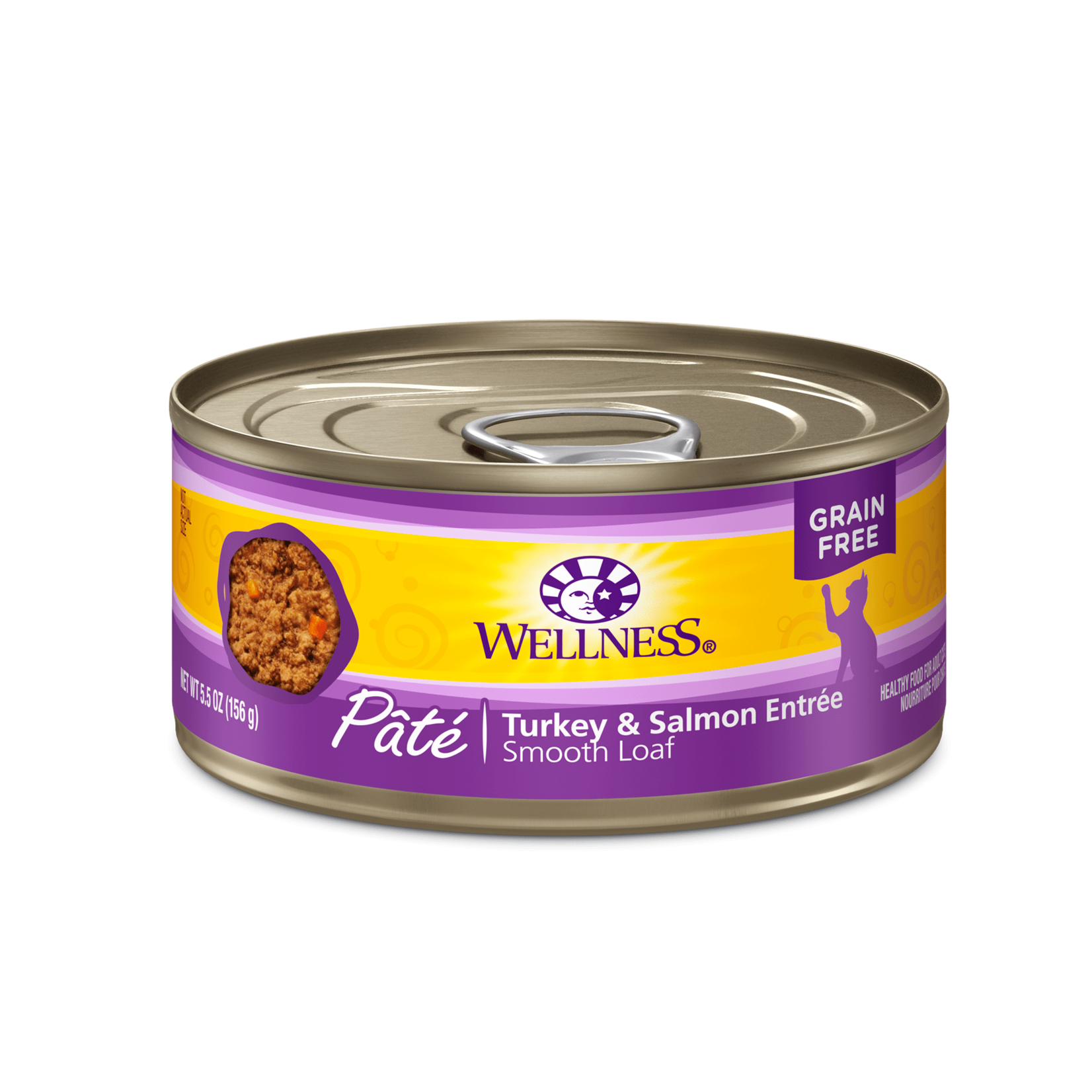 Wellness Wellness Wet Cat Food Complete Health Pate Turkey & Salmon Entree 3oz Can Grain Free