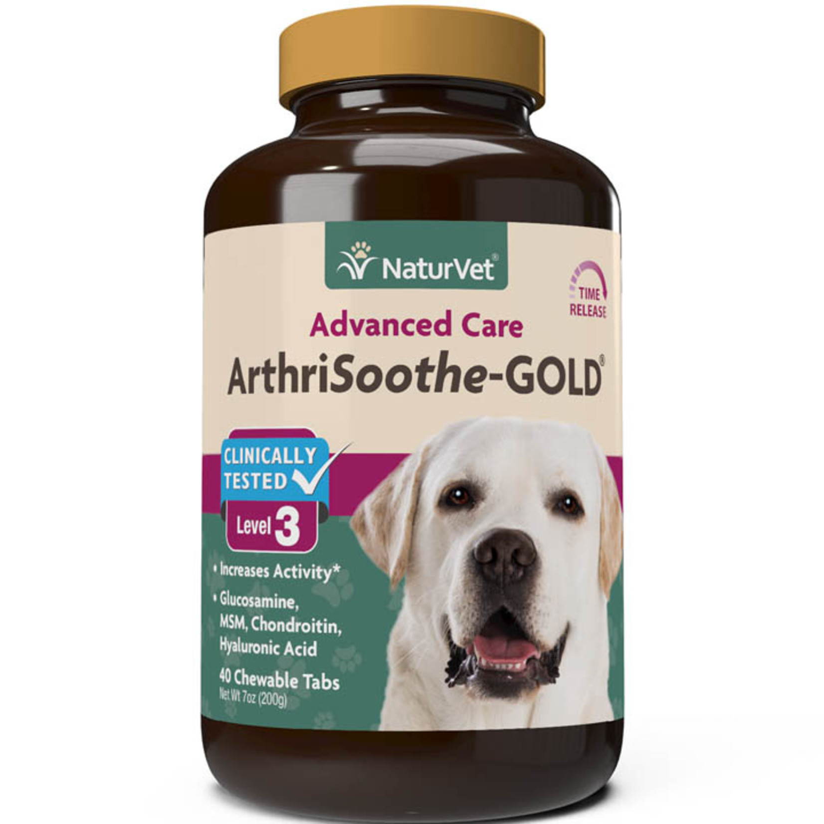 naturVet NaturVet ArthriSoothe Gold Advanced Care Level 3 Joint Health Chewable Tablets for Dogs and Cats - 40ct, 90ct