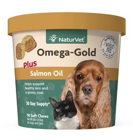 naturVet NaturVet Omega Gold plus Salmon Oil Chew 90ct
