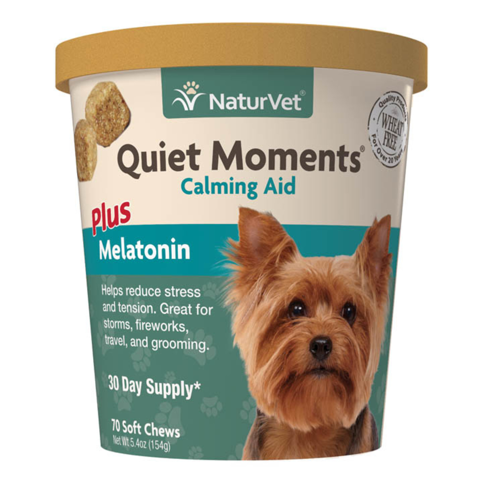 naturVet NaturVet Dog Quiet Moments plus Melatonin Chew 70ct