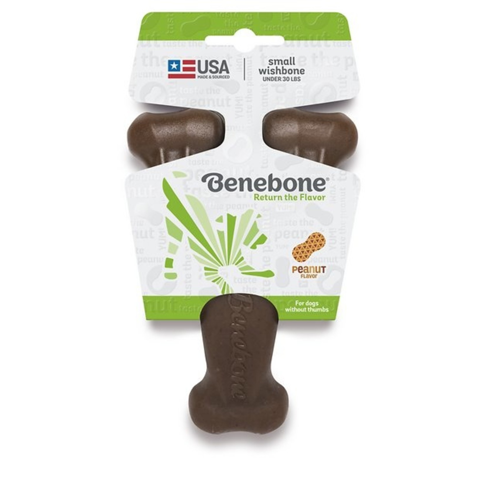 Benebone Benebone Wishbone Peanut Nylon Chew Toy