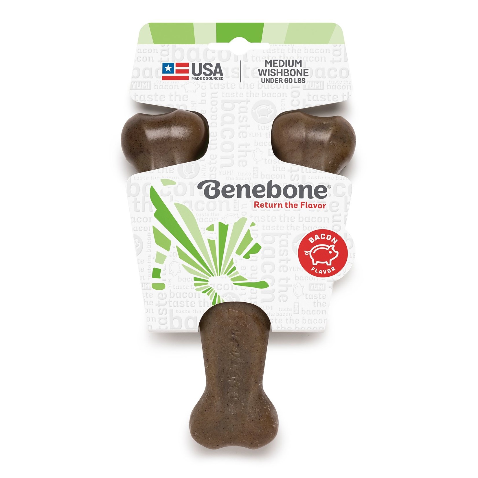 Benebone Benebone Wishbone Bacon Nylon Chew Toy
