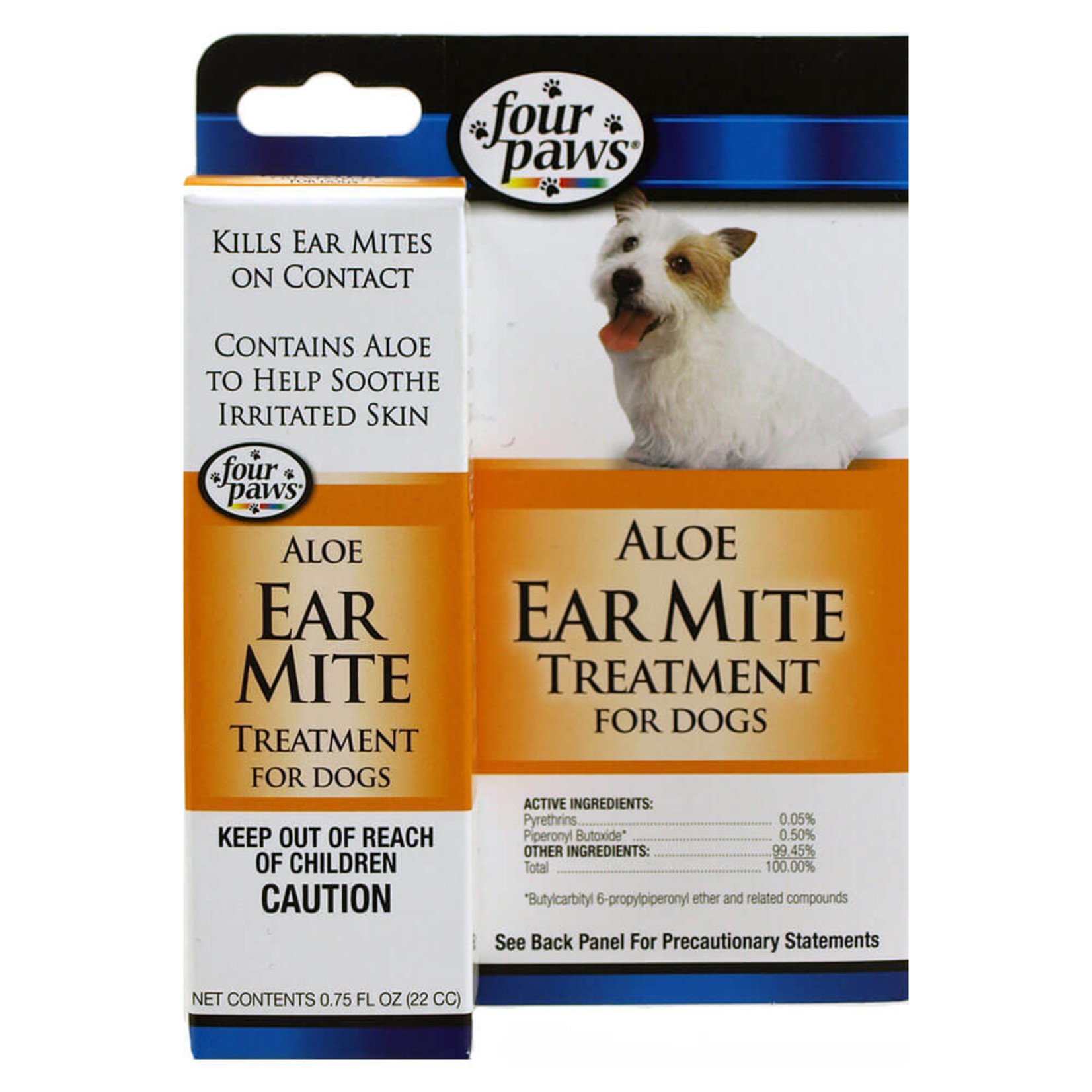 Four Paws Four Paws Aloe Ear Mite Treatment for Dogs .75oz