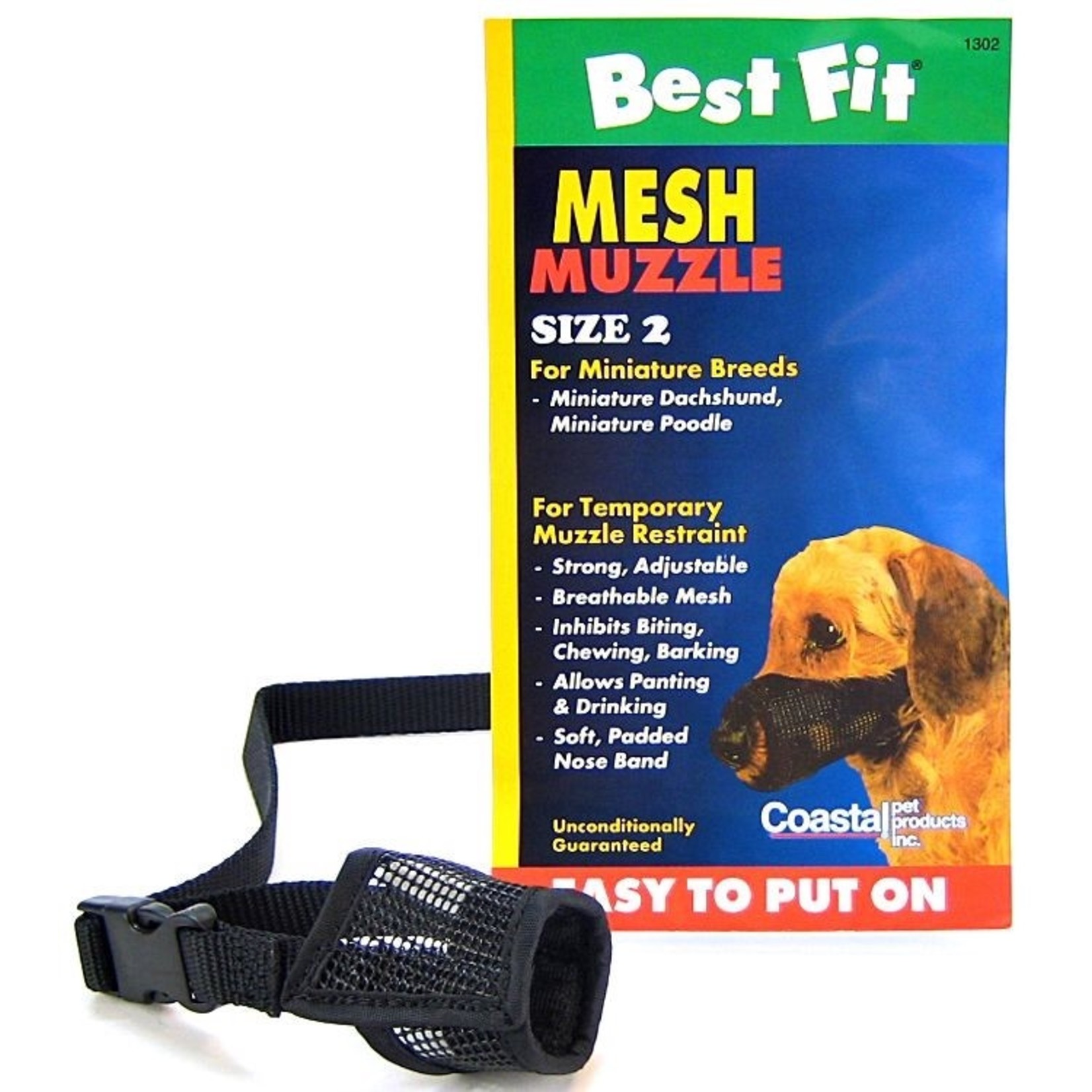 Coastal Best Fit Adjustable Mesh Ventilated Dog Muzzle
